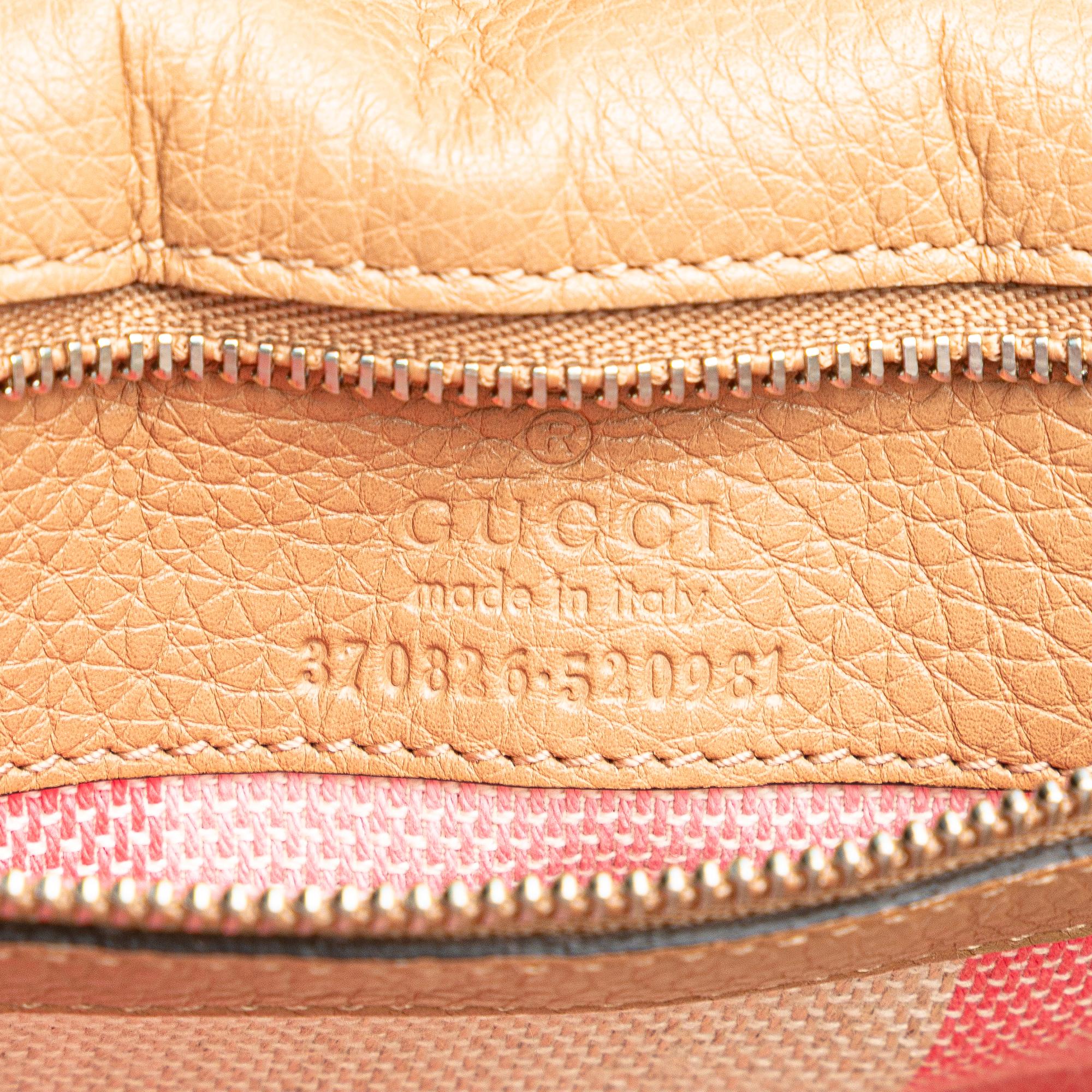 Gucci Medium Leather Bamboo Daily Crossbody