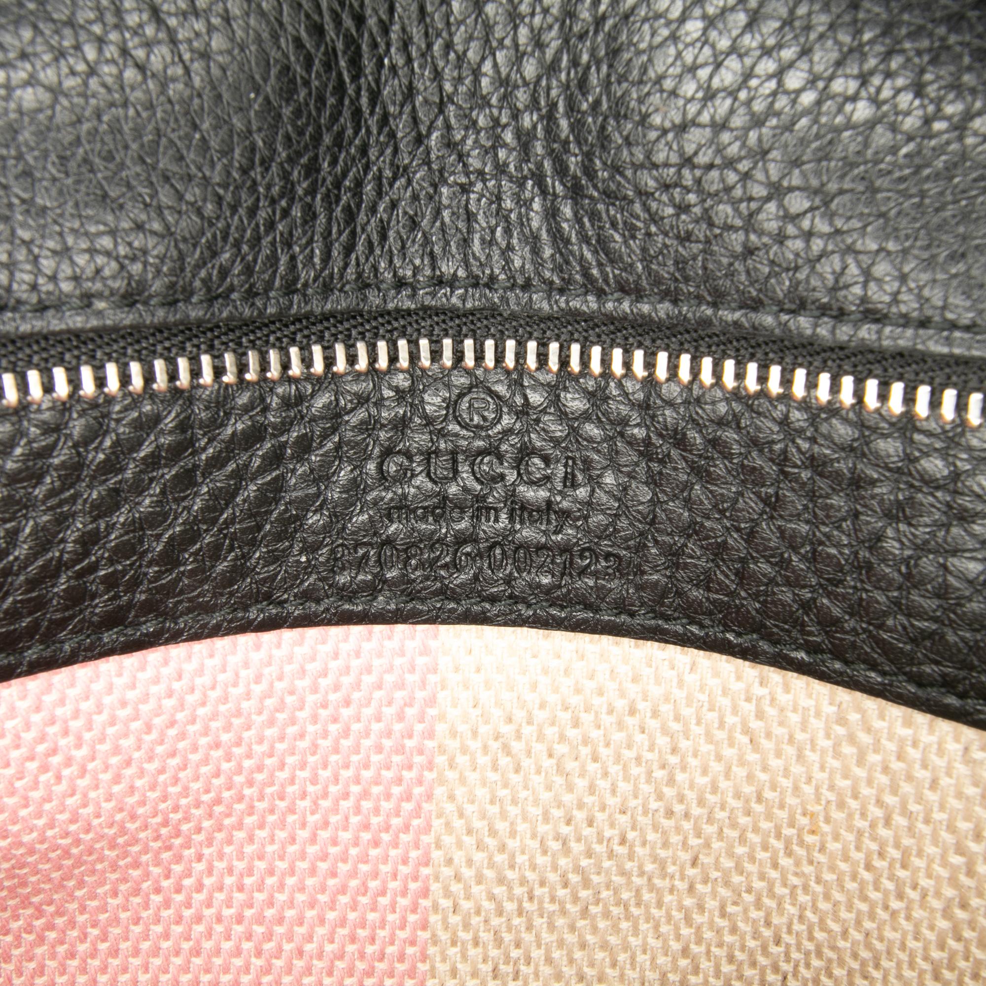 Gucci Medium Leather Bamboo Daily Crossbody