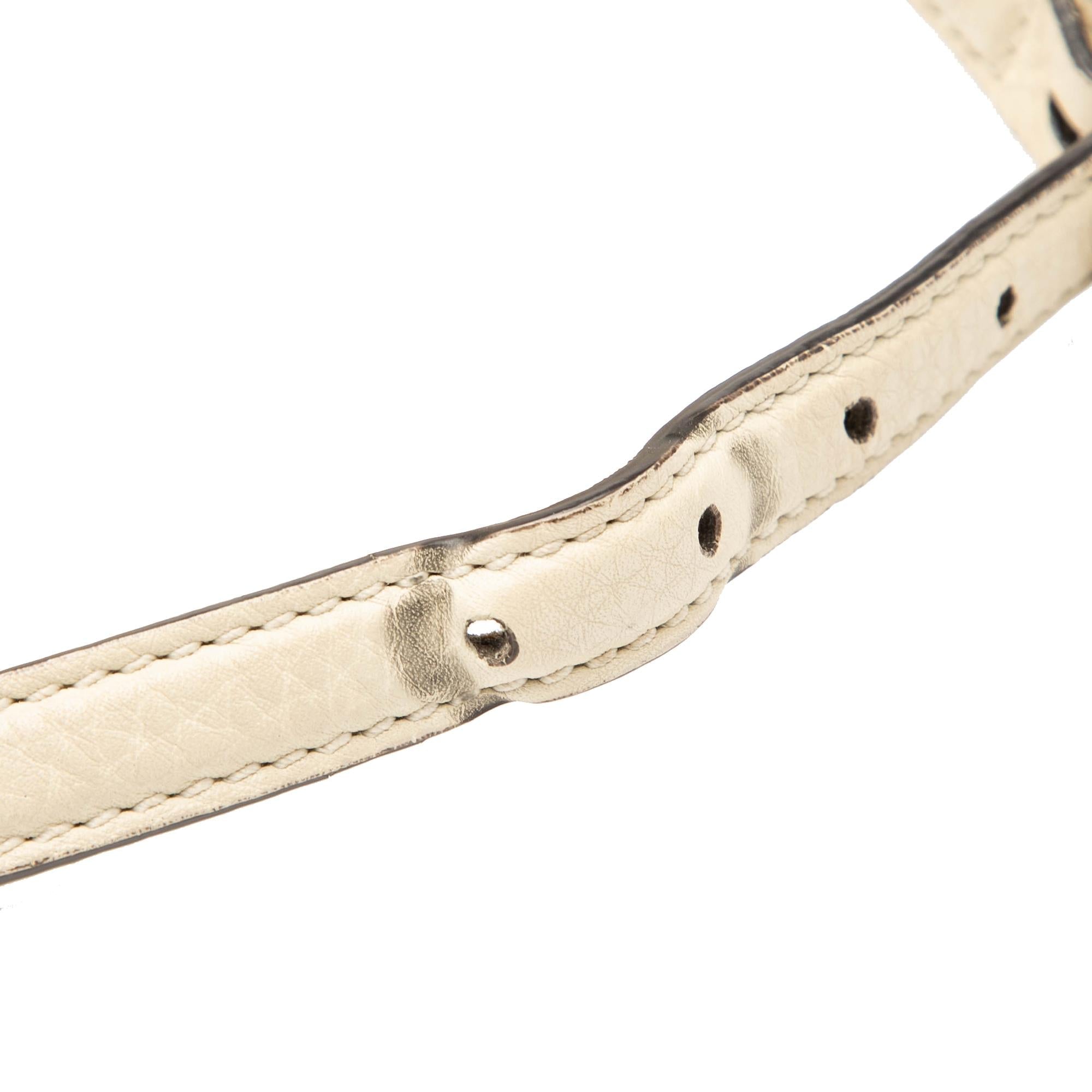 Gucci Medium Leather Bamboo Daily Crossbody