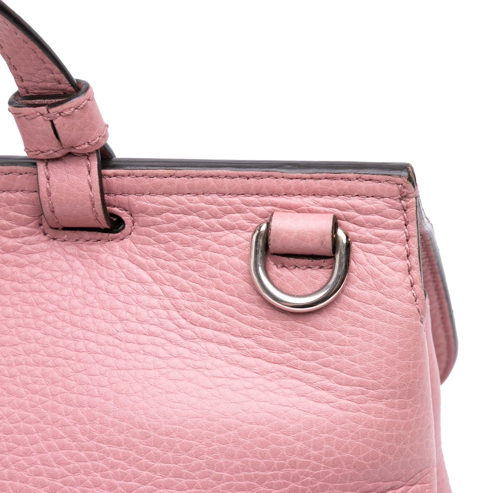 Gucci Medium Leather Bamboo Daily Satchel