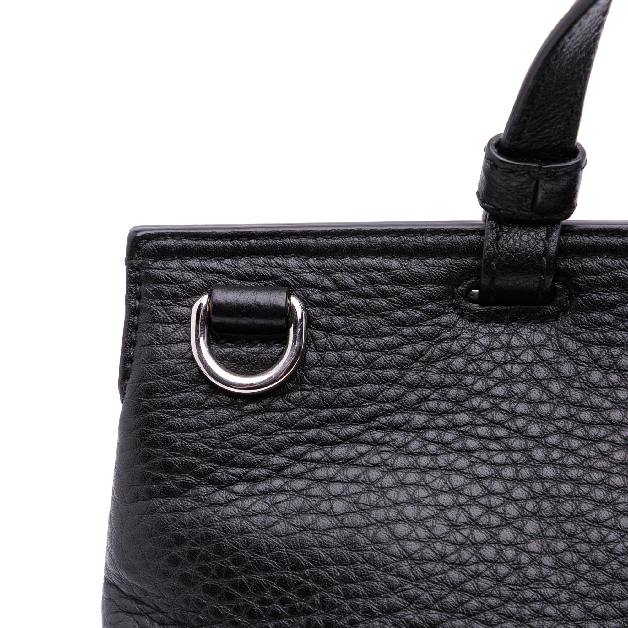 Gucci Medium Leather Bamboo Daily Satchel