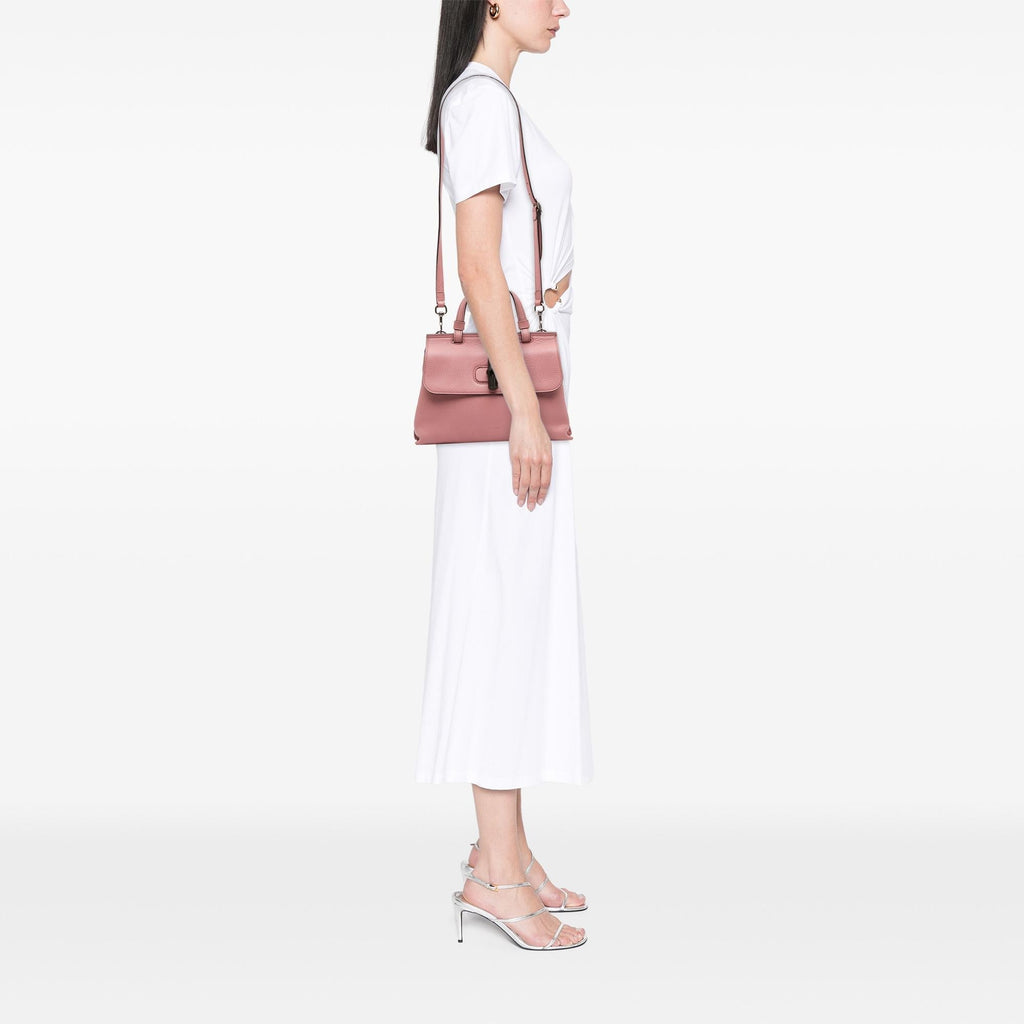 Gucci Medium Leather Bamboo Daily Satchel