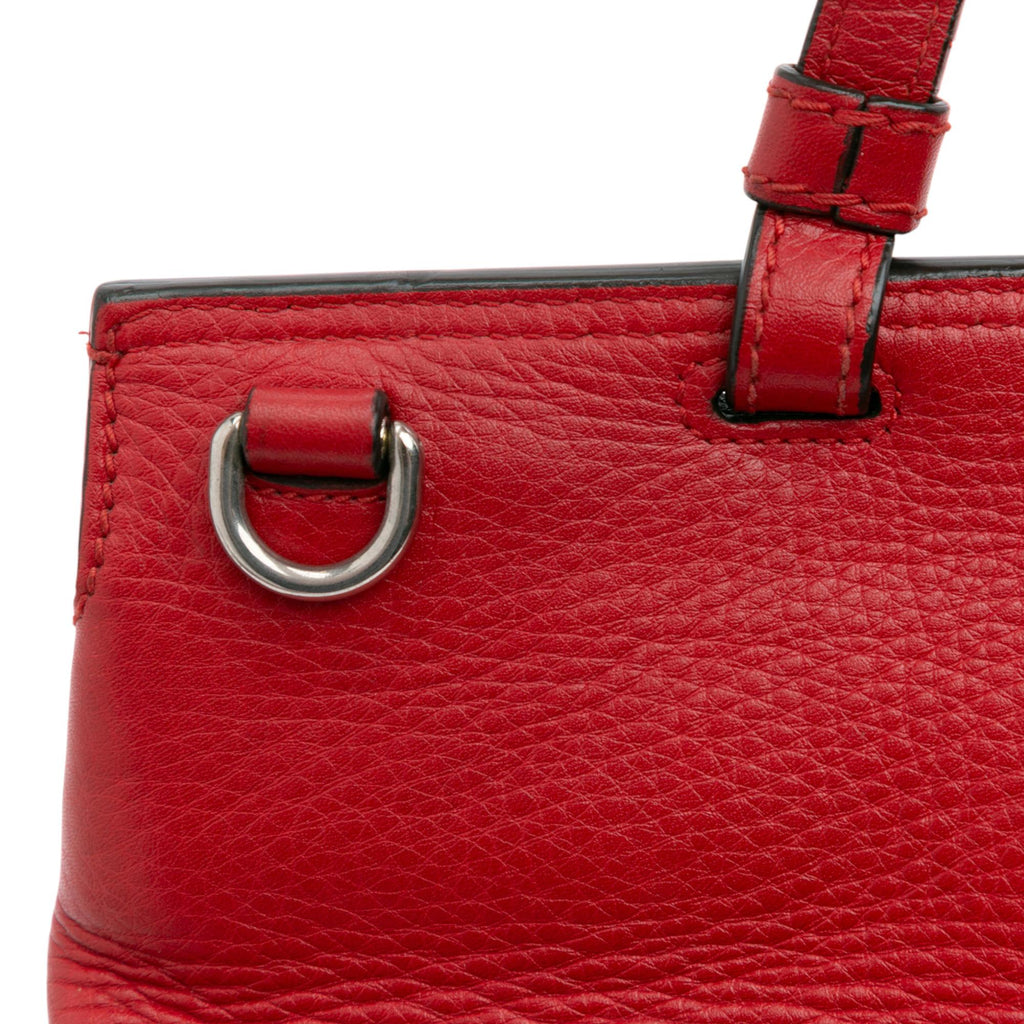Gucci Medium Leather Bamboo Daily Satchel