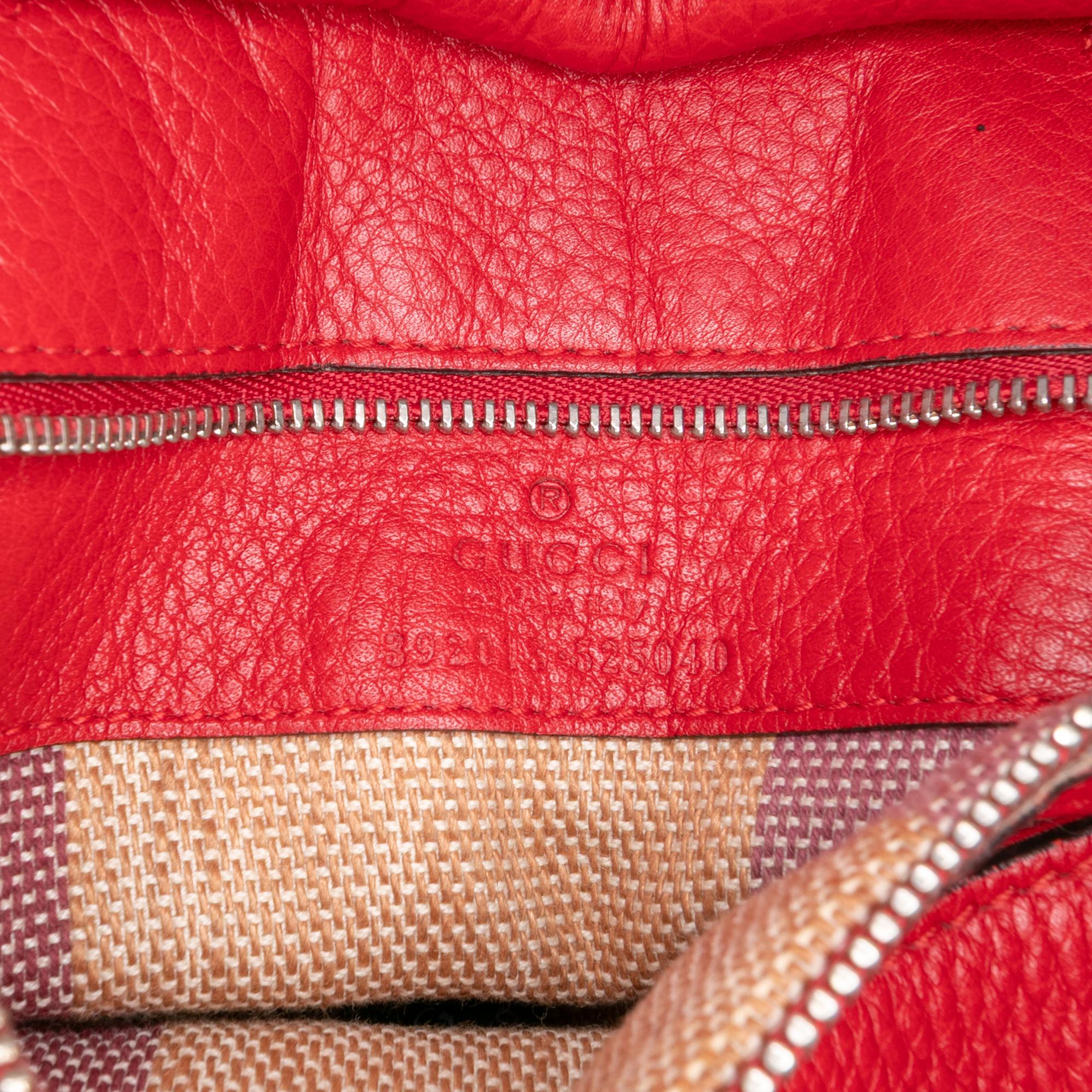 Gucci Medium Leather Bamboo Daily Satchel