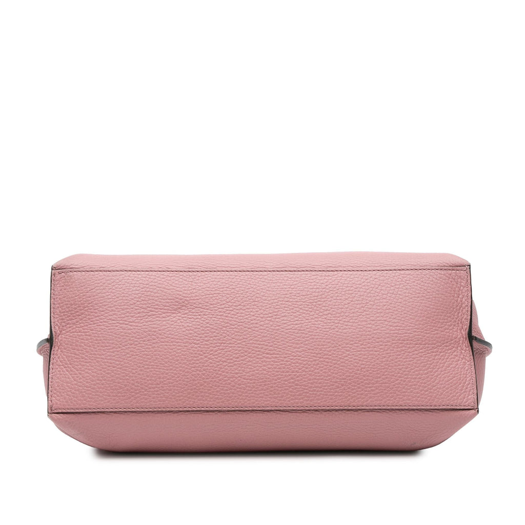 Gucci Medium Leather Bamboo Daily Satchel