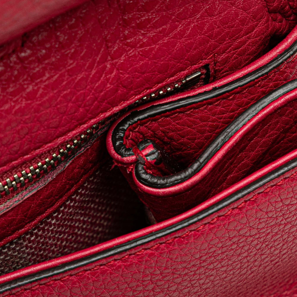 Gucci Medium Leather Bamboo Daily Satchel
