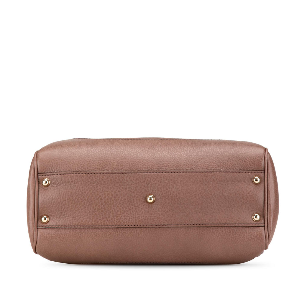 Gucci Medium Leather Bamboo Diana Satchel