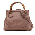 Gucci Medium Leather Bamboo Diana Satchel