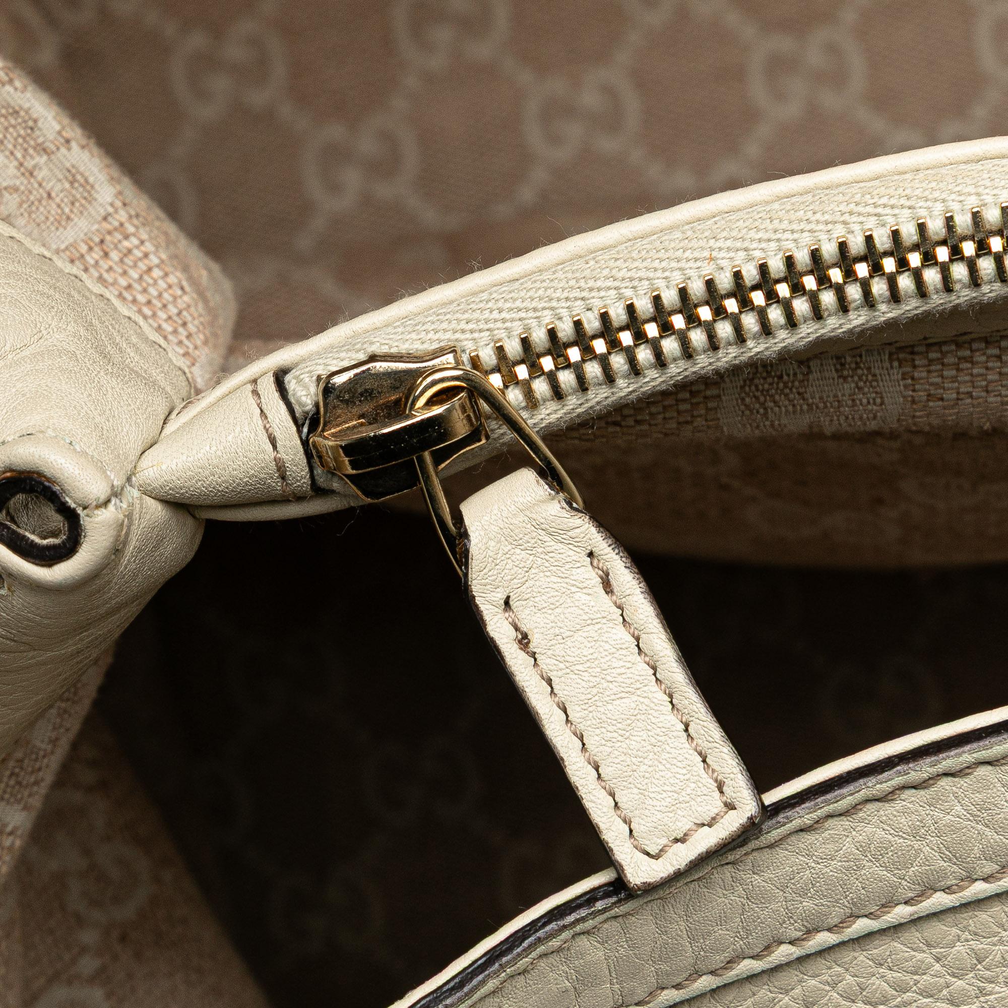 Gucci Medium Leather Bamboo Diana Tote