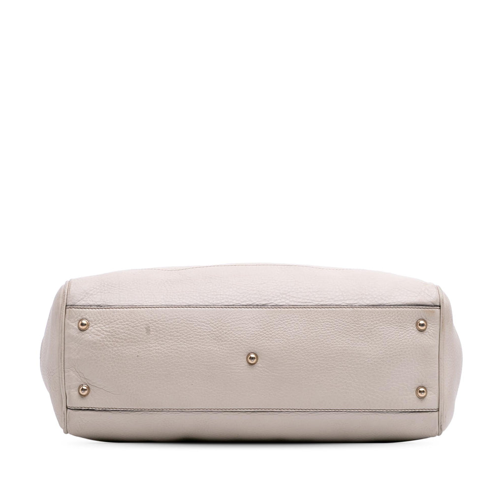 Gucci Medium Leather Bamboo Diana Tote