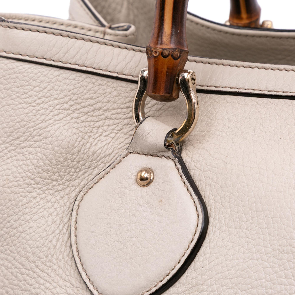 Gucci Medium Leather Bamboo Diana Tote