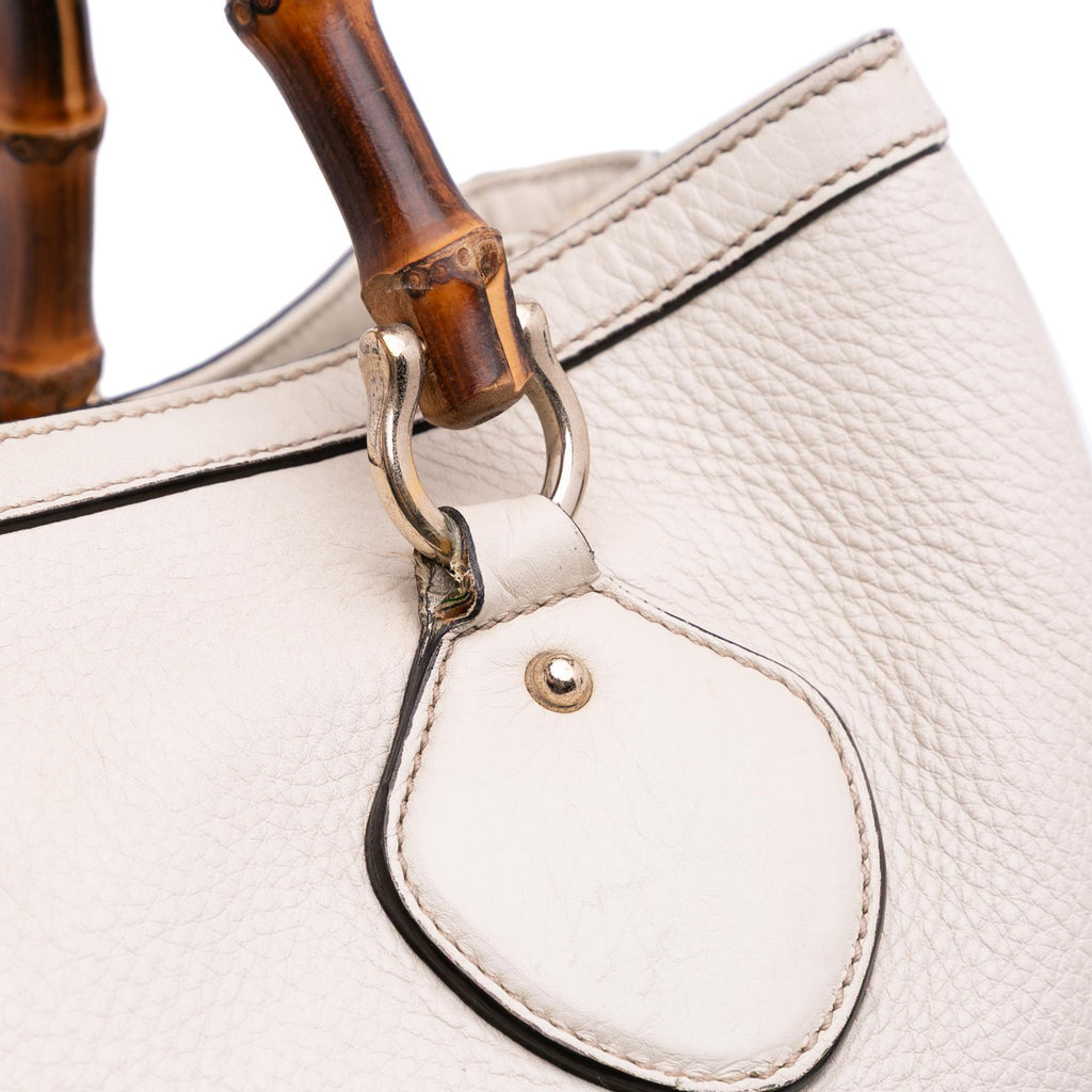 Gucci Medium Leather Bamboo Diana Tote