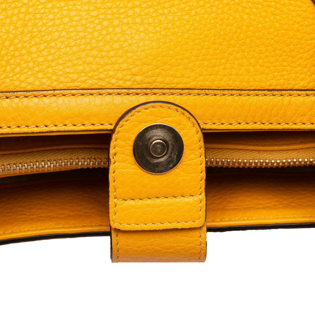 Gucci Medium Leather Bamboo Diana Tote