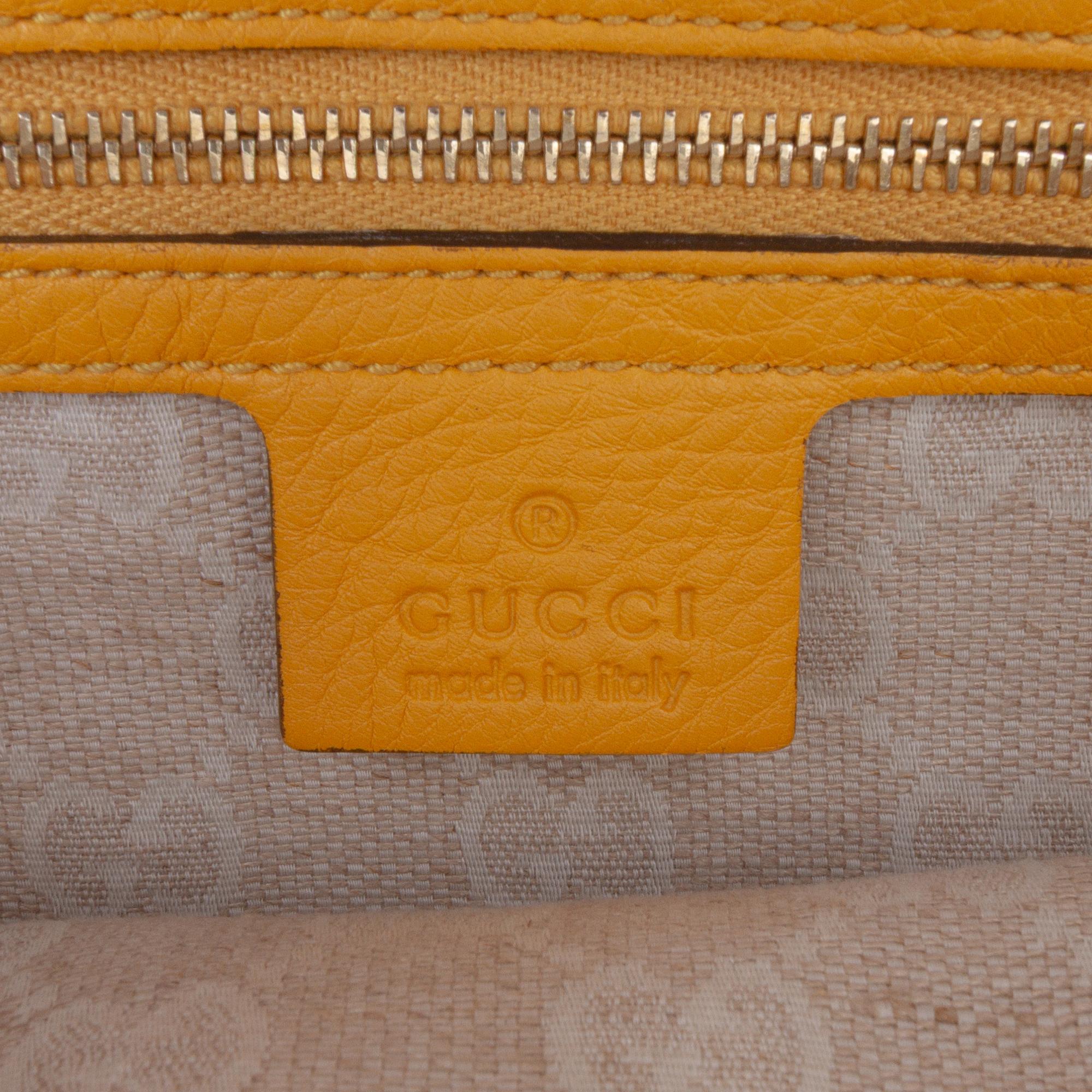 Gucci Medium Leather Bamboo Diana Tote