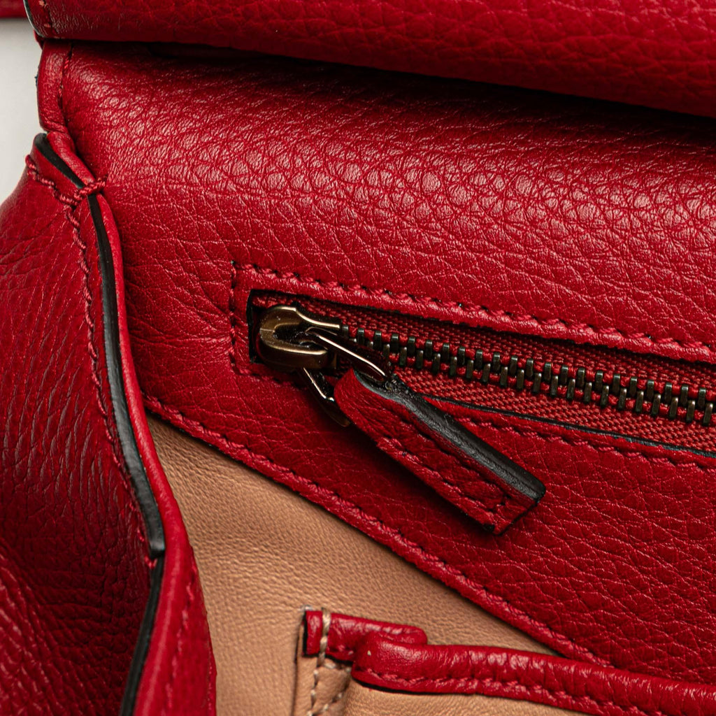 Gucci Medium Leather Bamboo Nouveau Fringe Crossbody