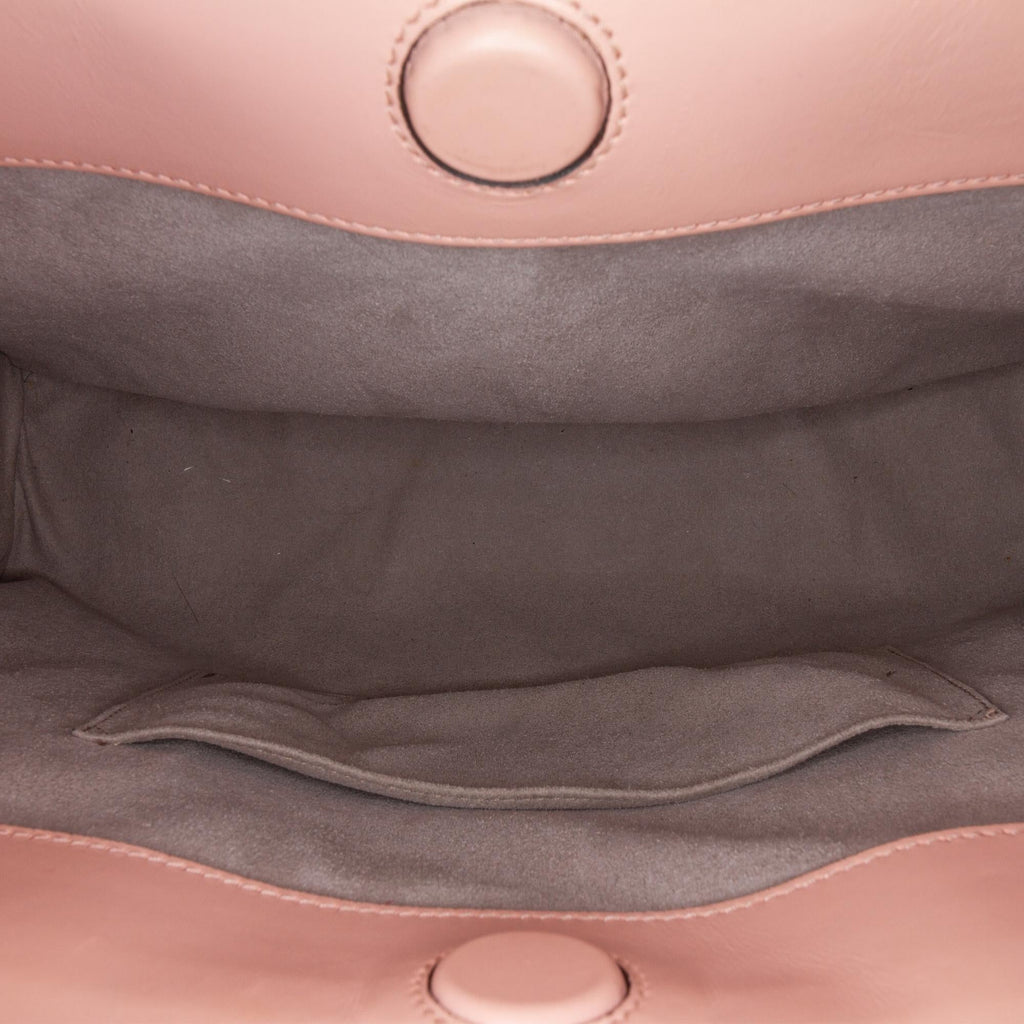 Gucci Medium Leather Bamboo Nymphaea Satchel