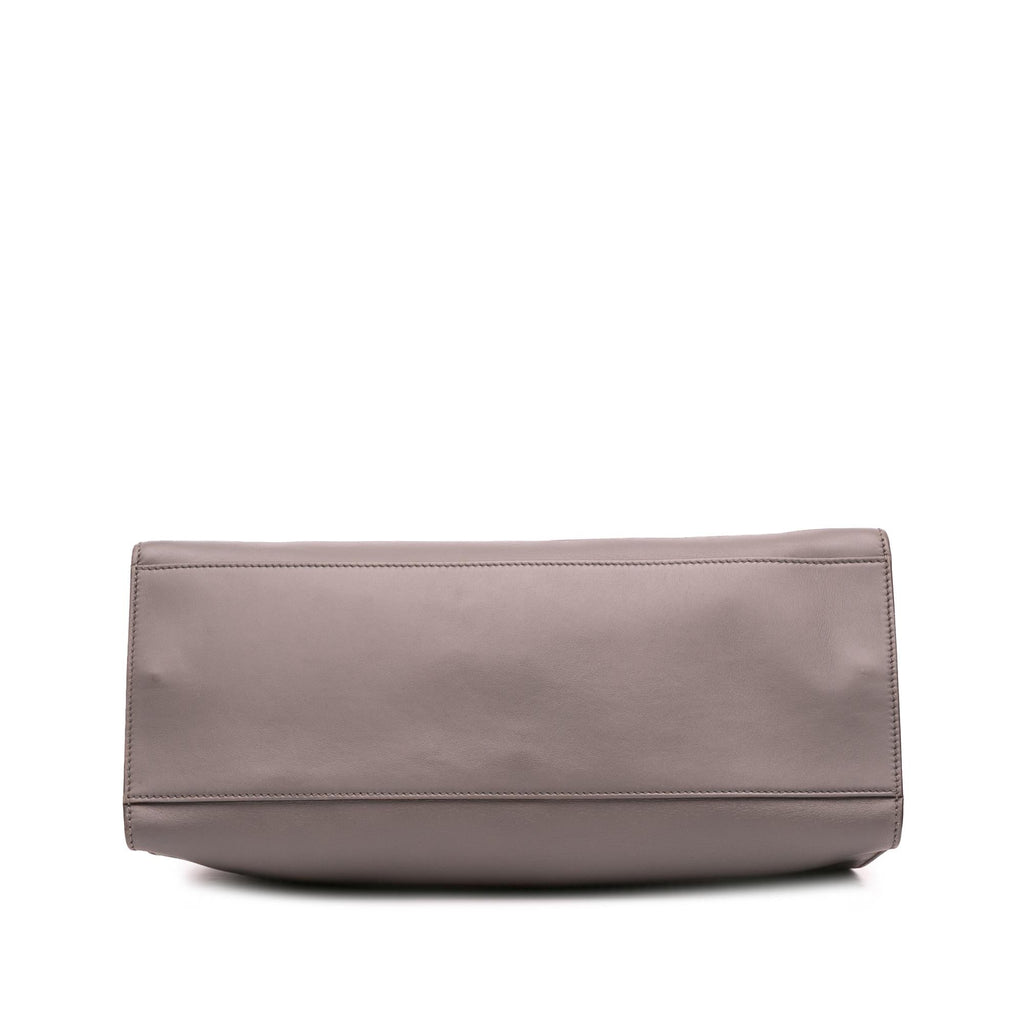 Gucci Medium Leather Bamboo Nymphaea Satchel