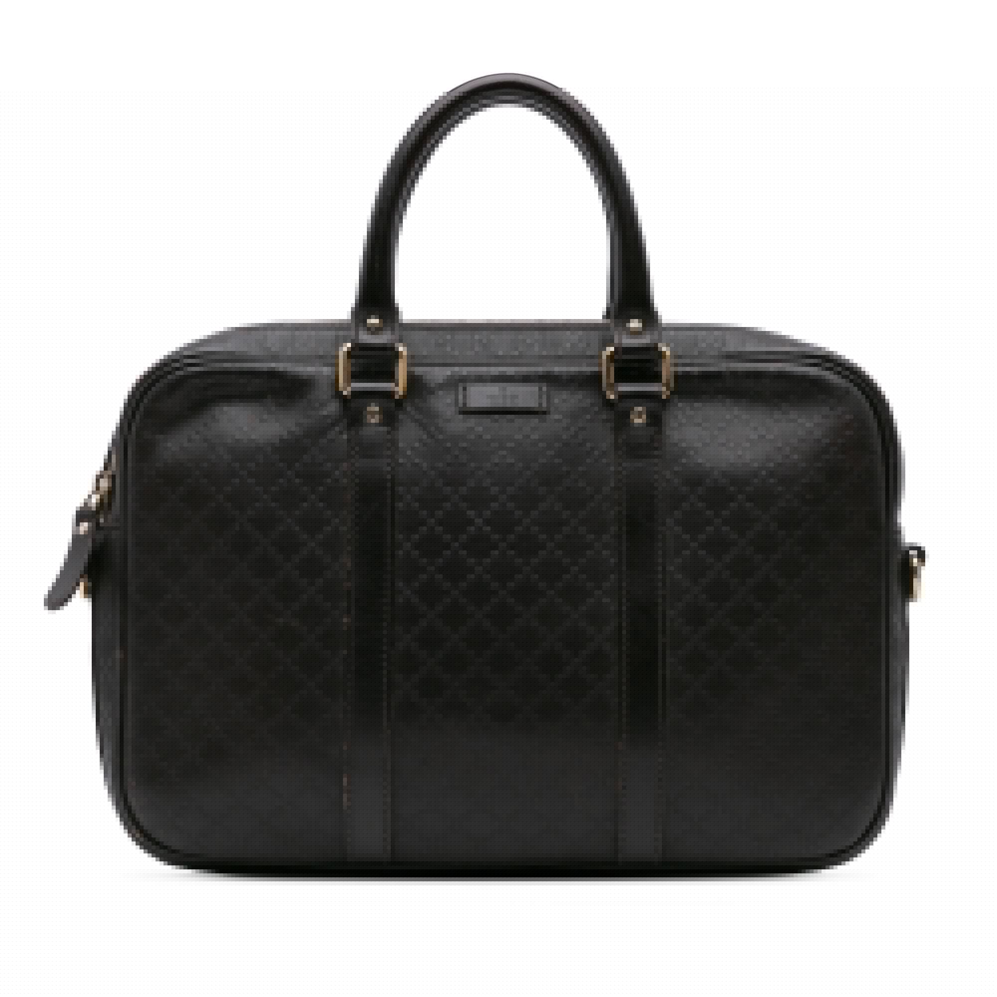 Gucci Medium Leather Diamante Bright Business Bag