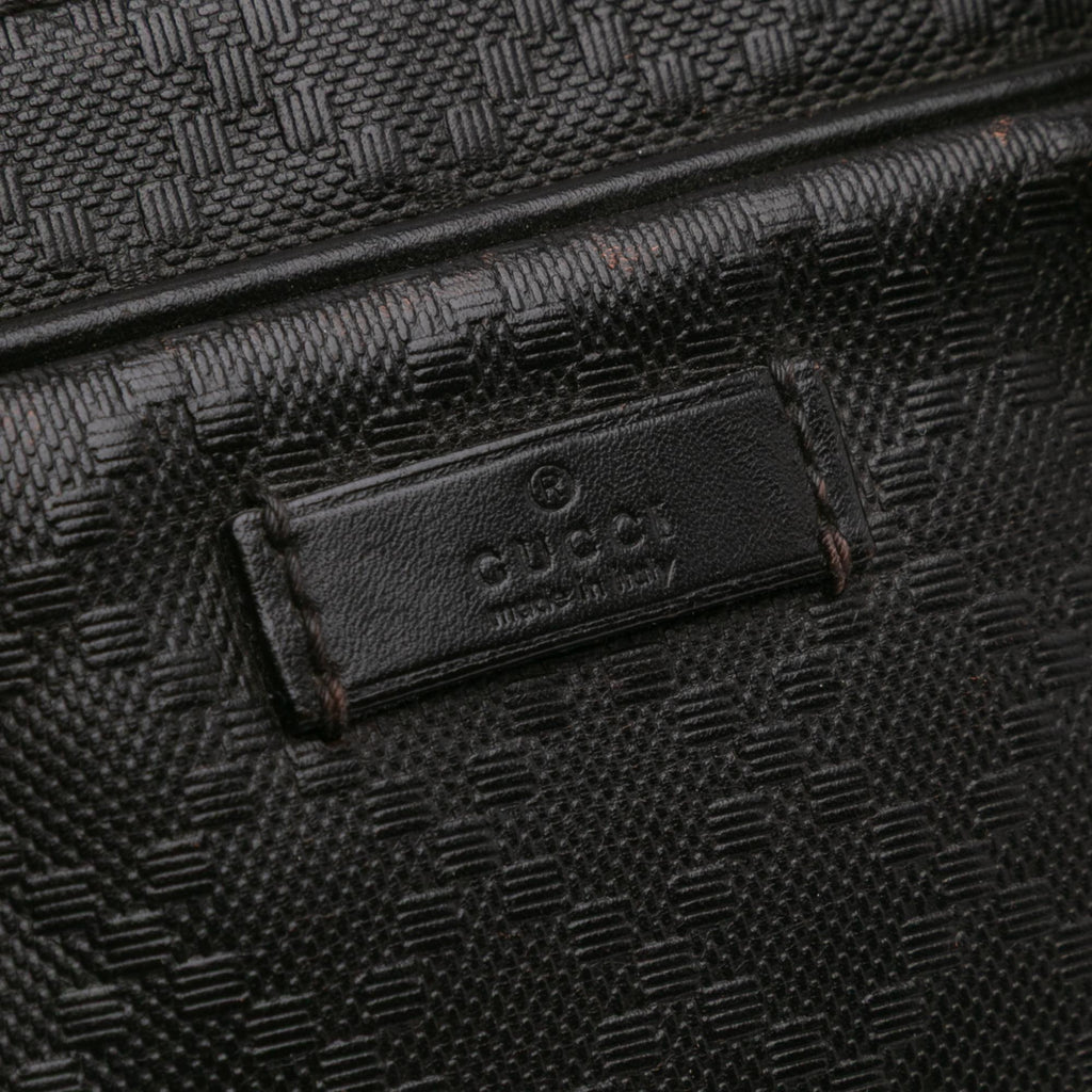 Gucci Medium Leather Diamante Bright Business Bag