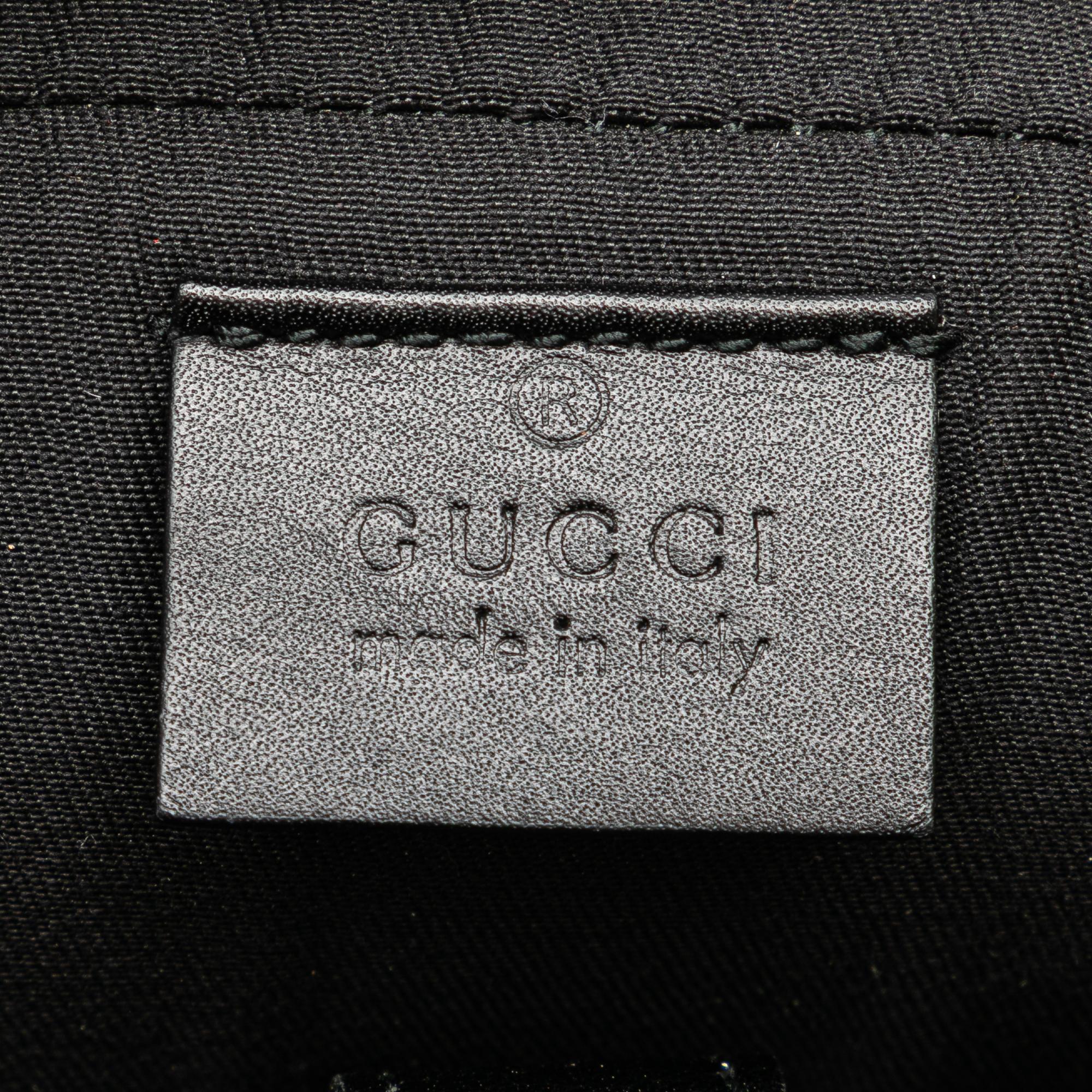 Gucci Medium Leather Diamante Bright Business Bag