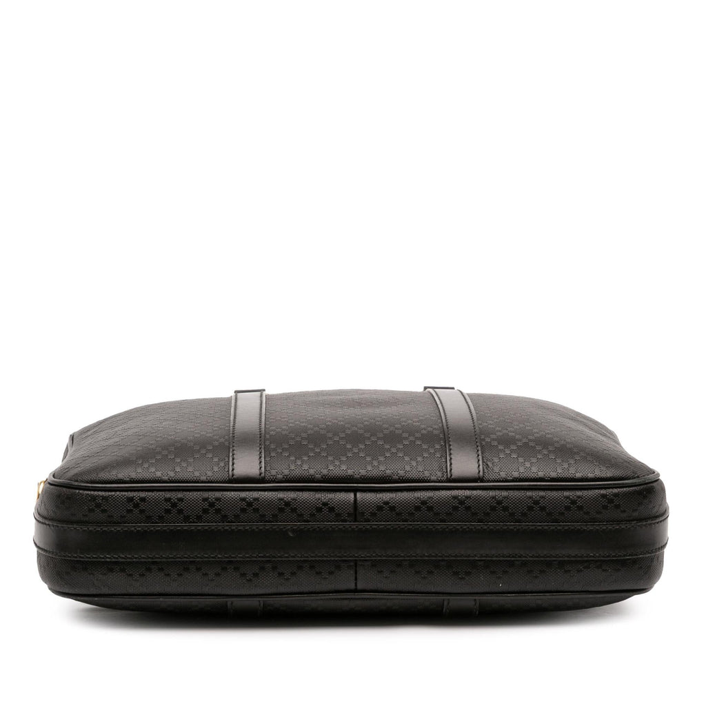 Gucci Medium Leather Diamante Bright Business Bag