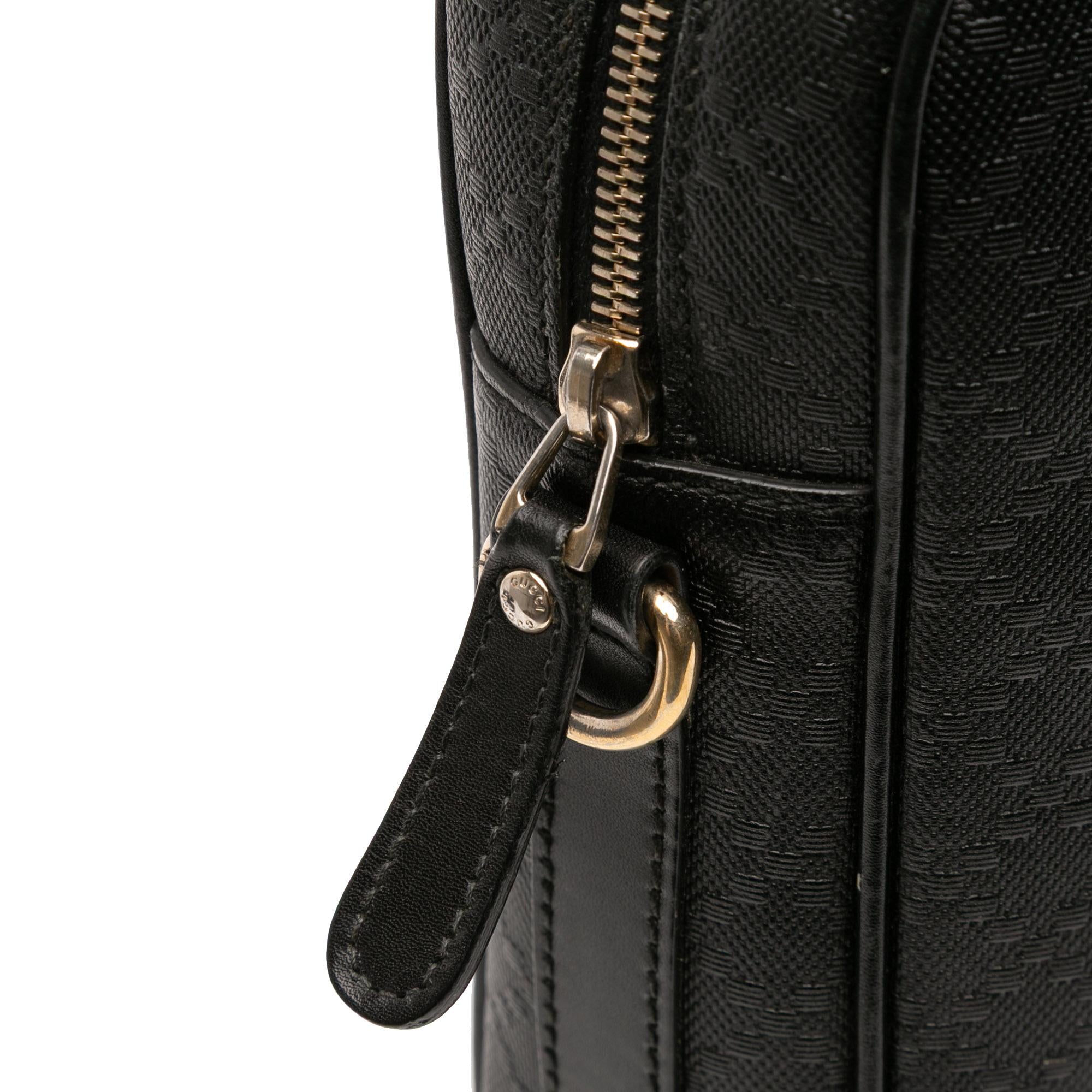 Gucci Medium Leather Diamante Bright Business Bag