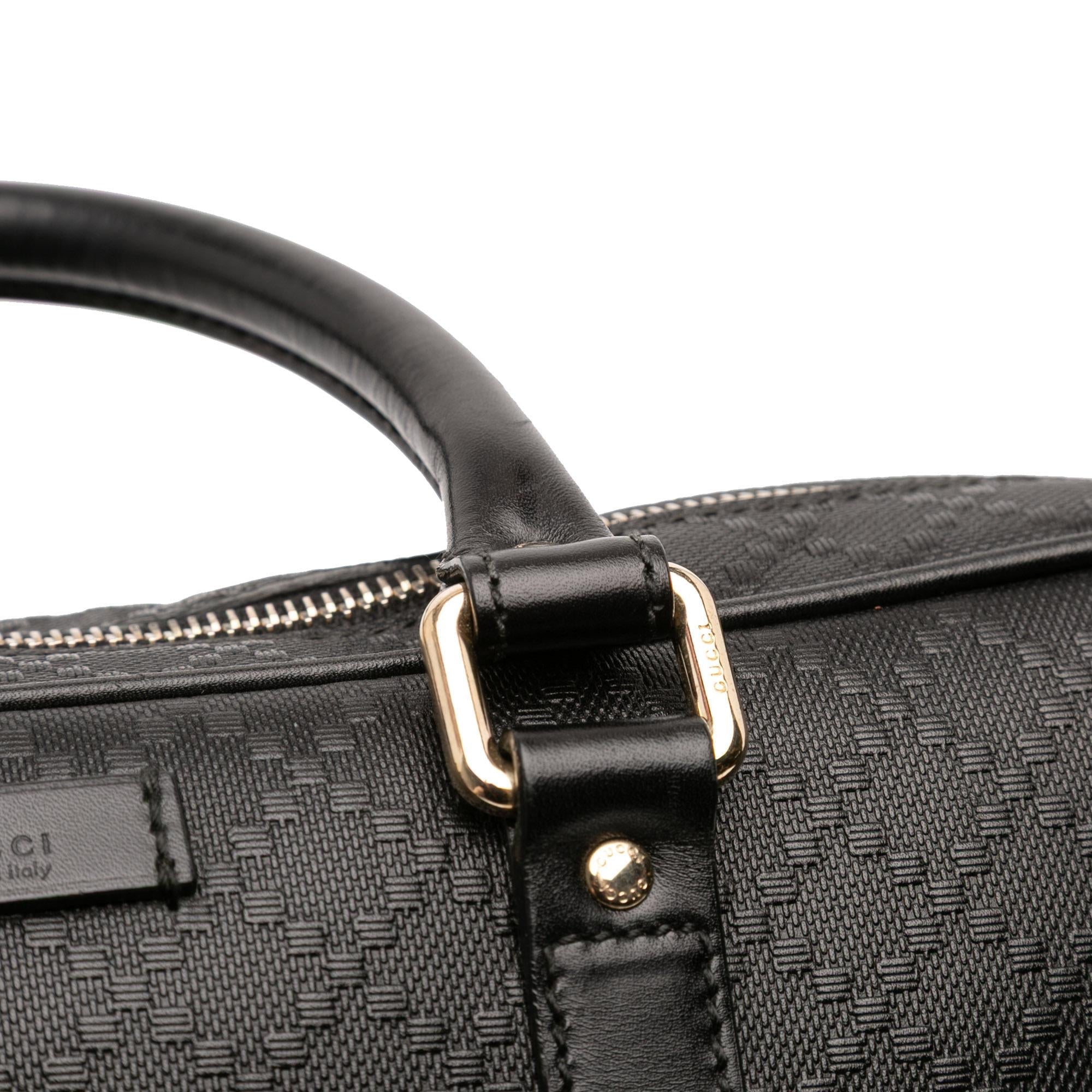 Gucci Medium Leather Diamante Bright Business Bag