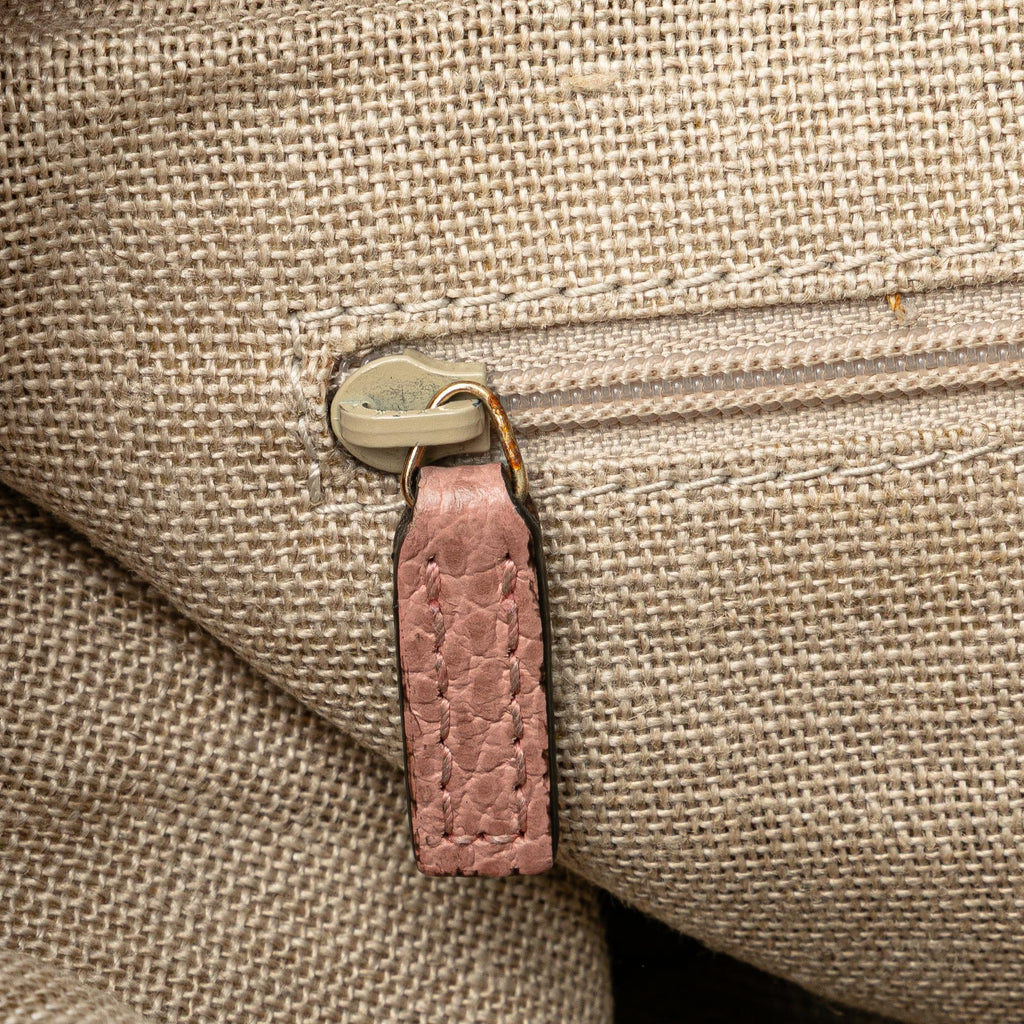 Gucci Medium Leather GG Charm Dome Satchel