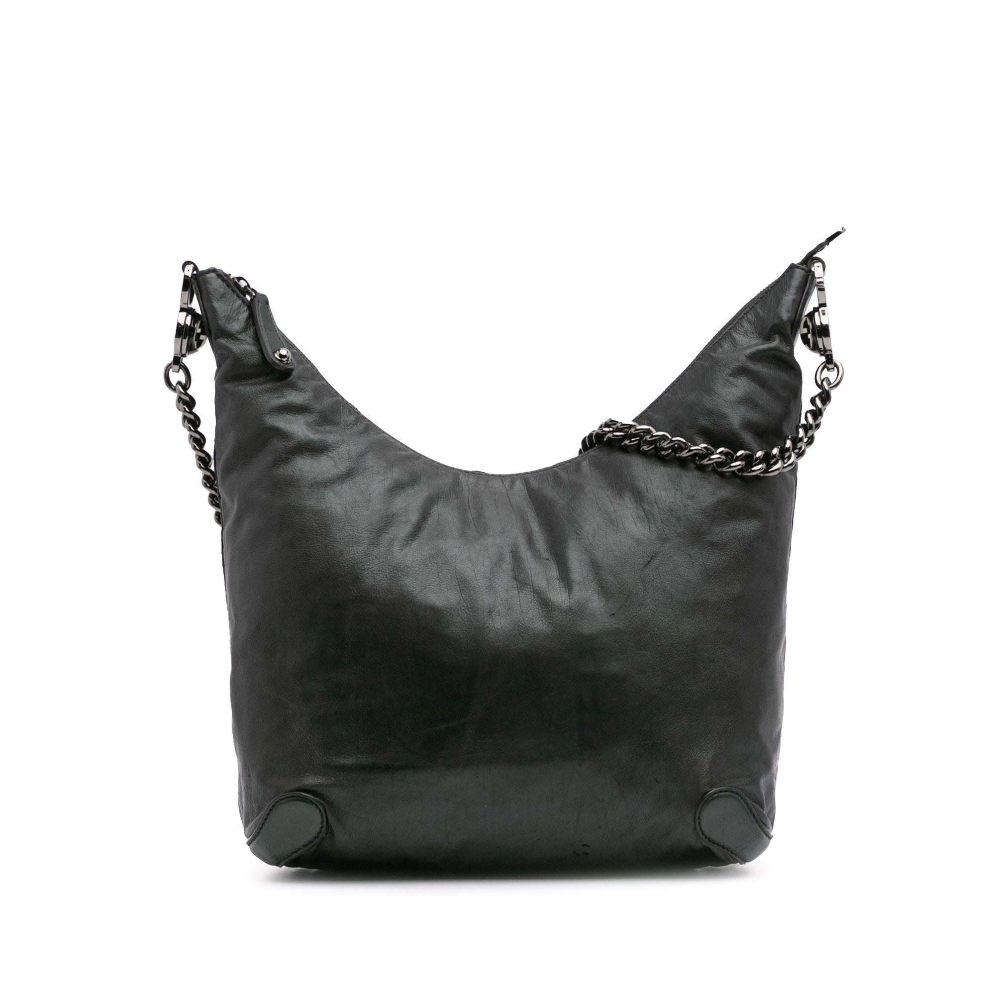 Gucci Medium Leather Galaxy Chain Hobo