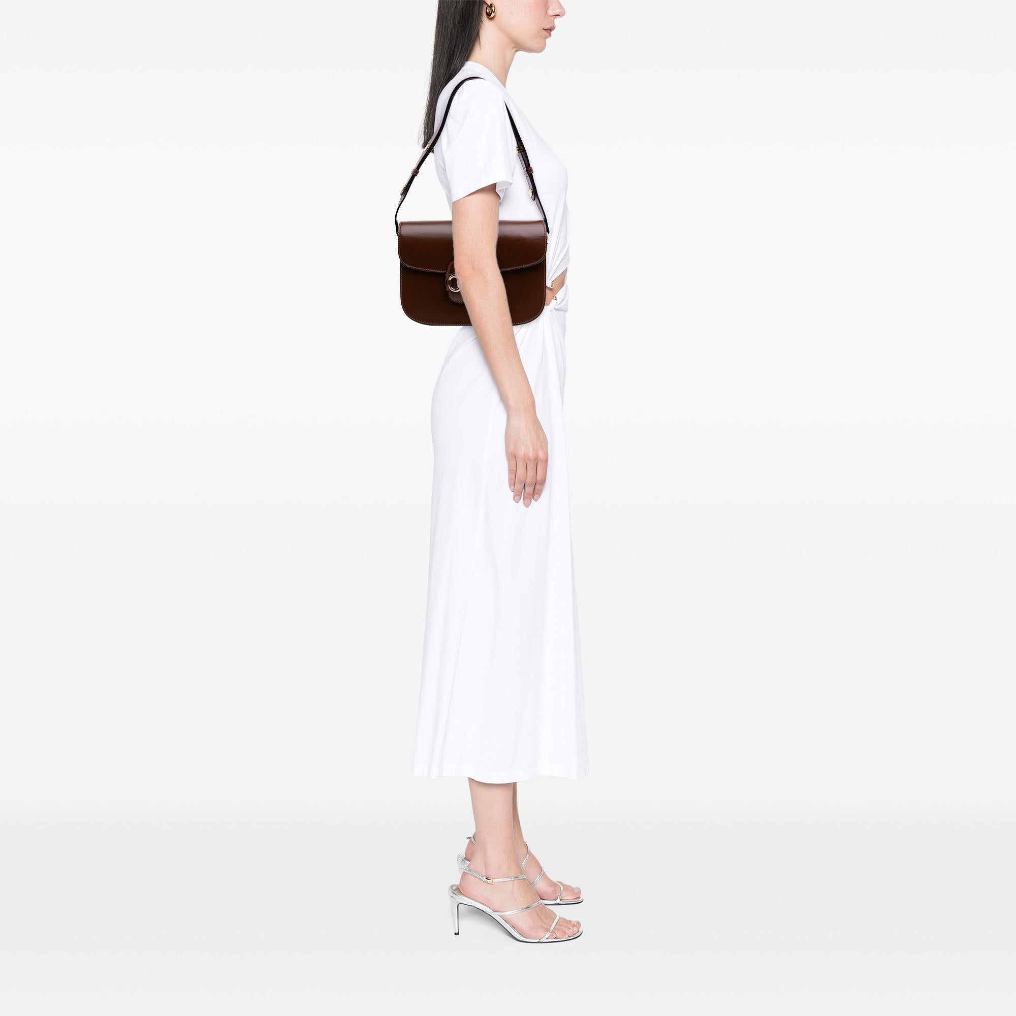 Gucci Medium Leather Horsebit 1955 Shoulder Bag