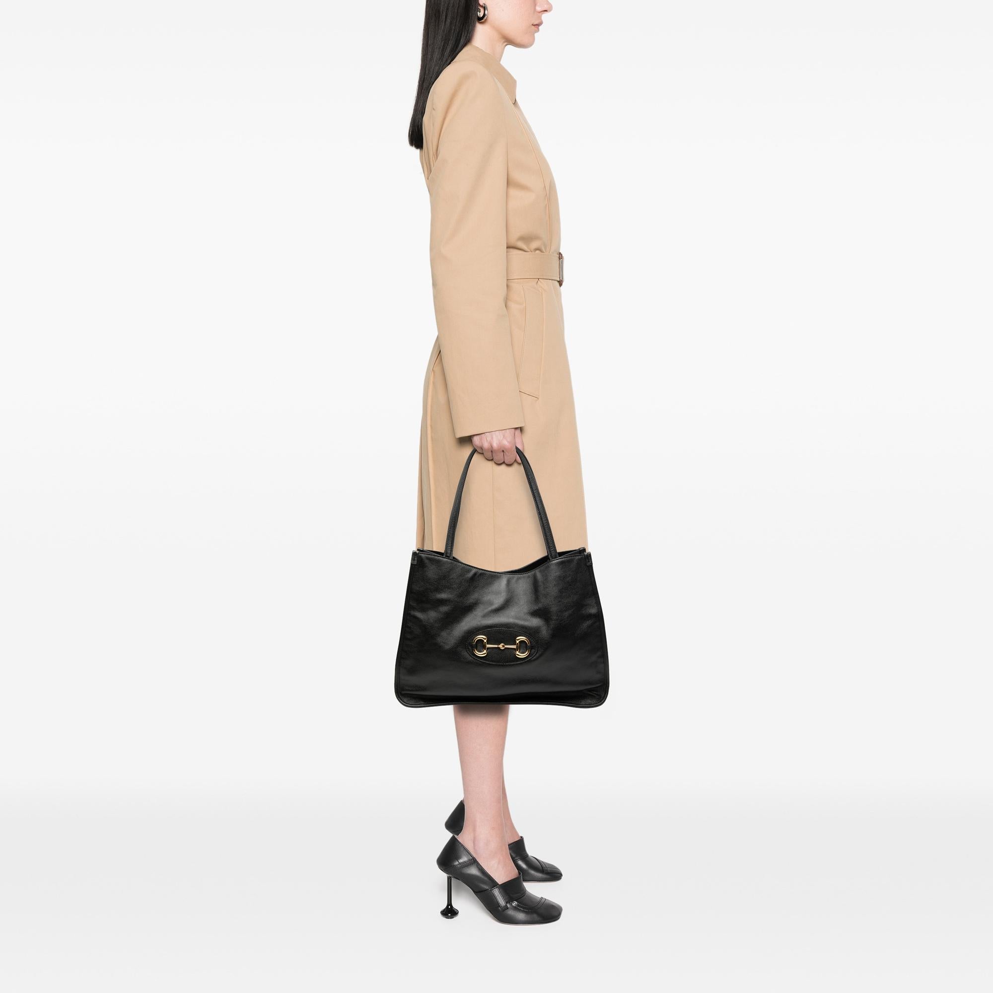 Gucci Medium Leather Horsebit 1955 Tote