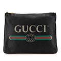 Gucci Medium Leather Logo Portfolio Clutch