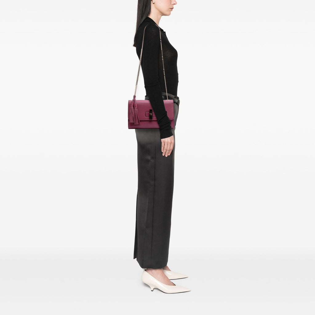 Gucci Medium Leather Miss Bamboo Crossbody