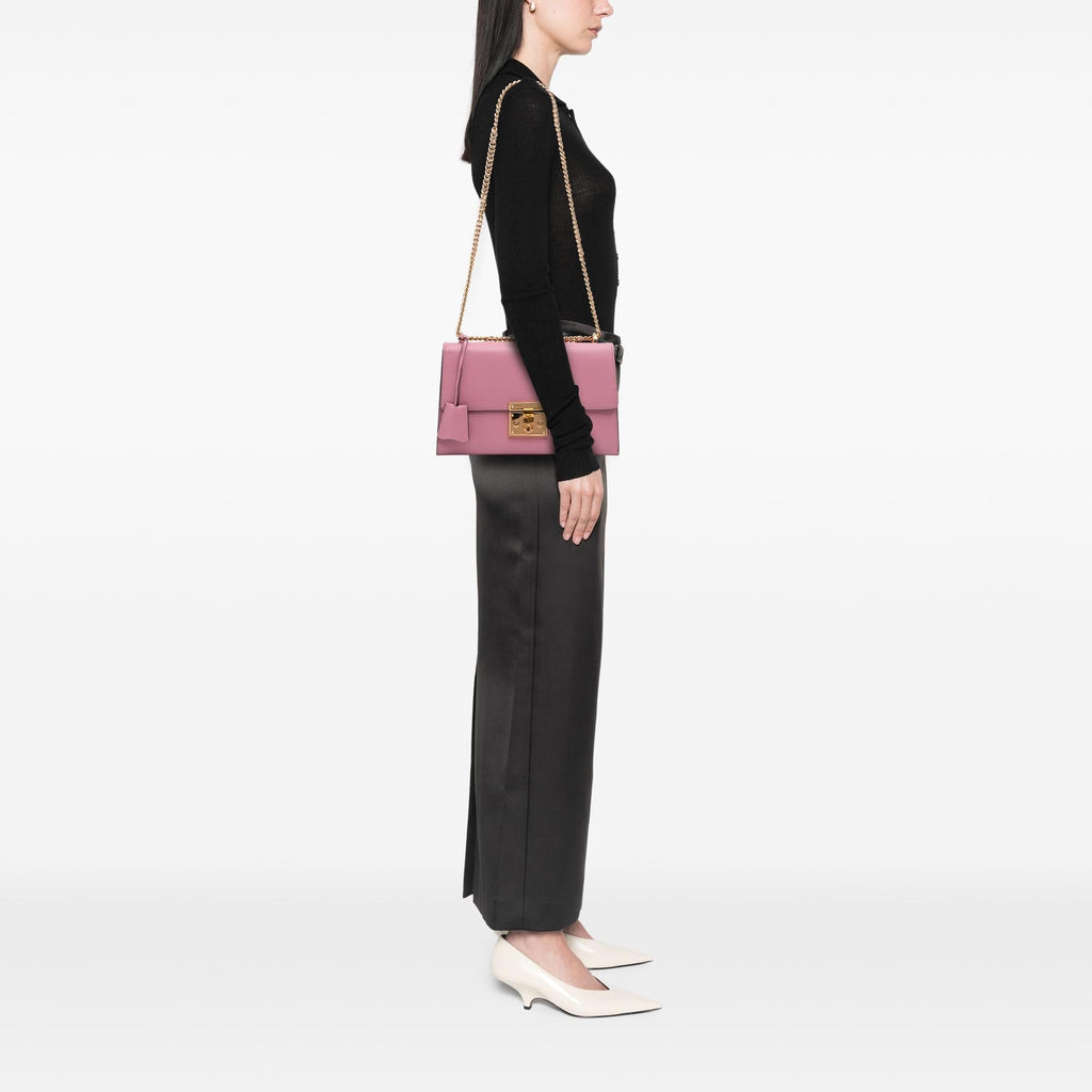 Gucci Medium Leather Padlock Shoulder Bag
