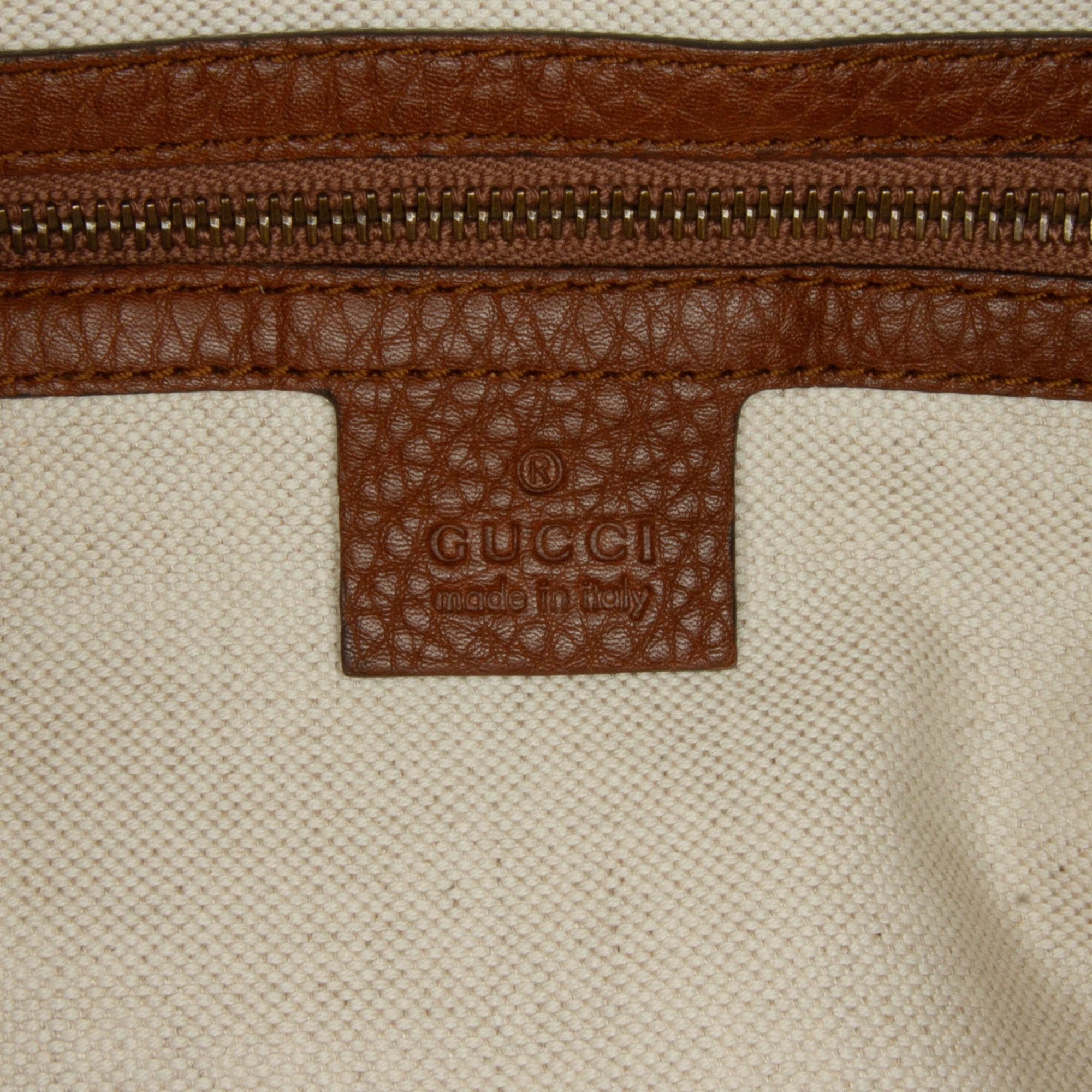 Gucci Medium Leather Ride Top Handle Bag (SHG-ZEr6xw)