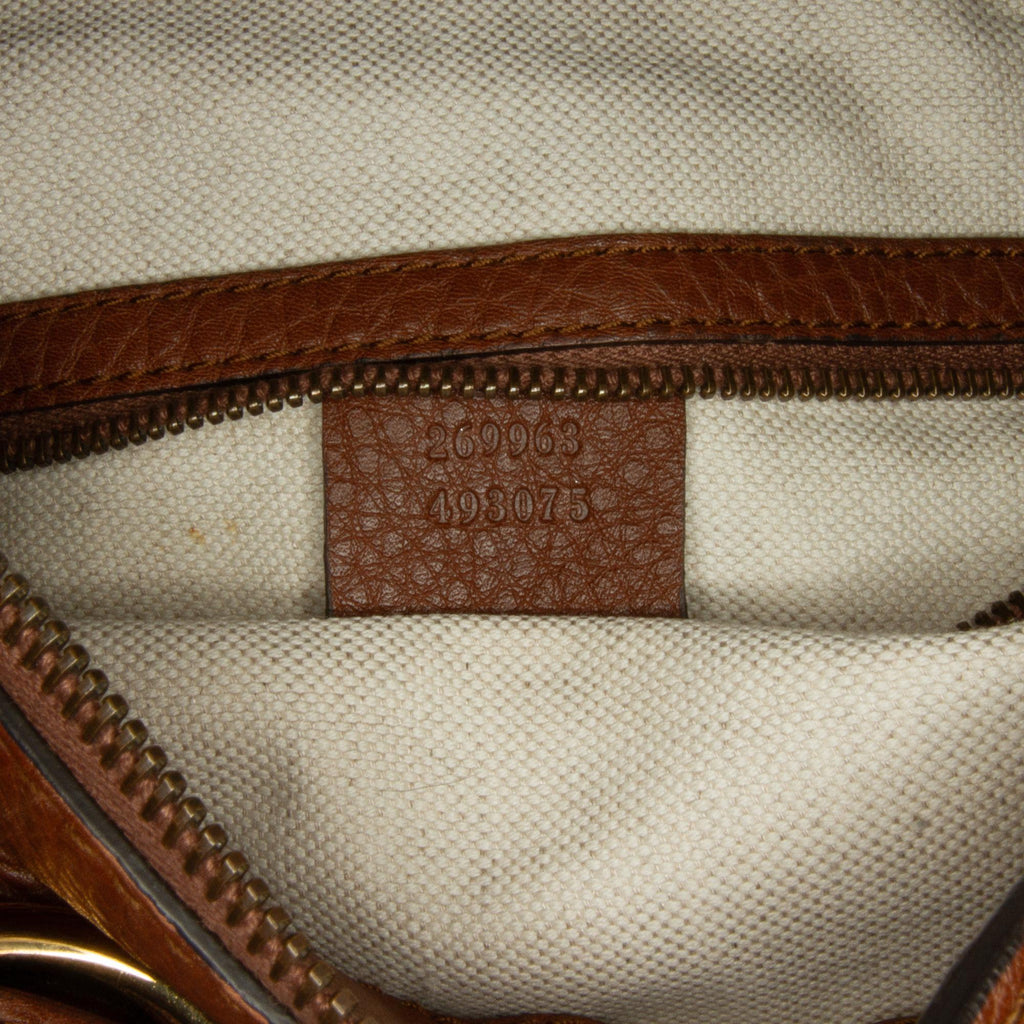 Gucci Medium Leather Ride Top Handle Bag (SHG-ZEr6xw)