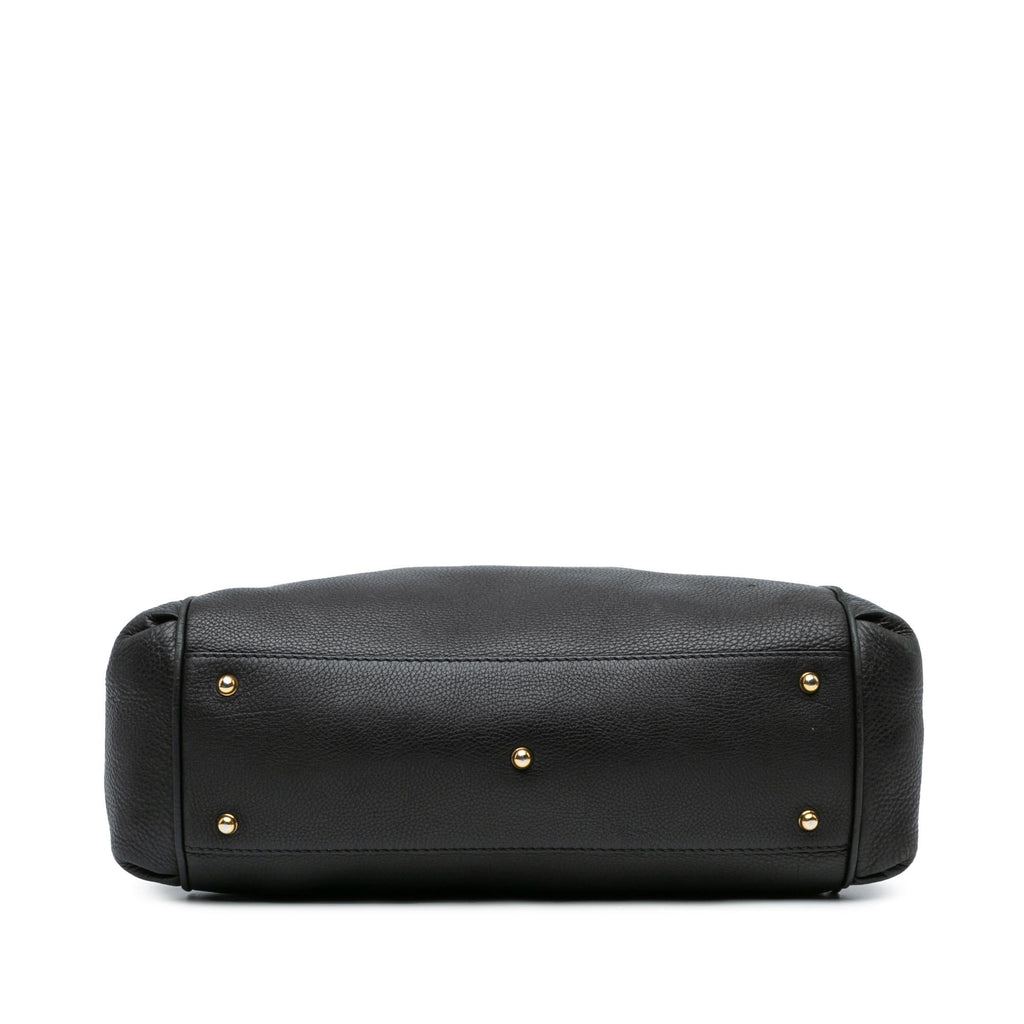 Gucci Medium Leather Ride Top Handle Bag (SHG-ijwBLn)