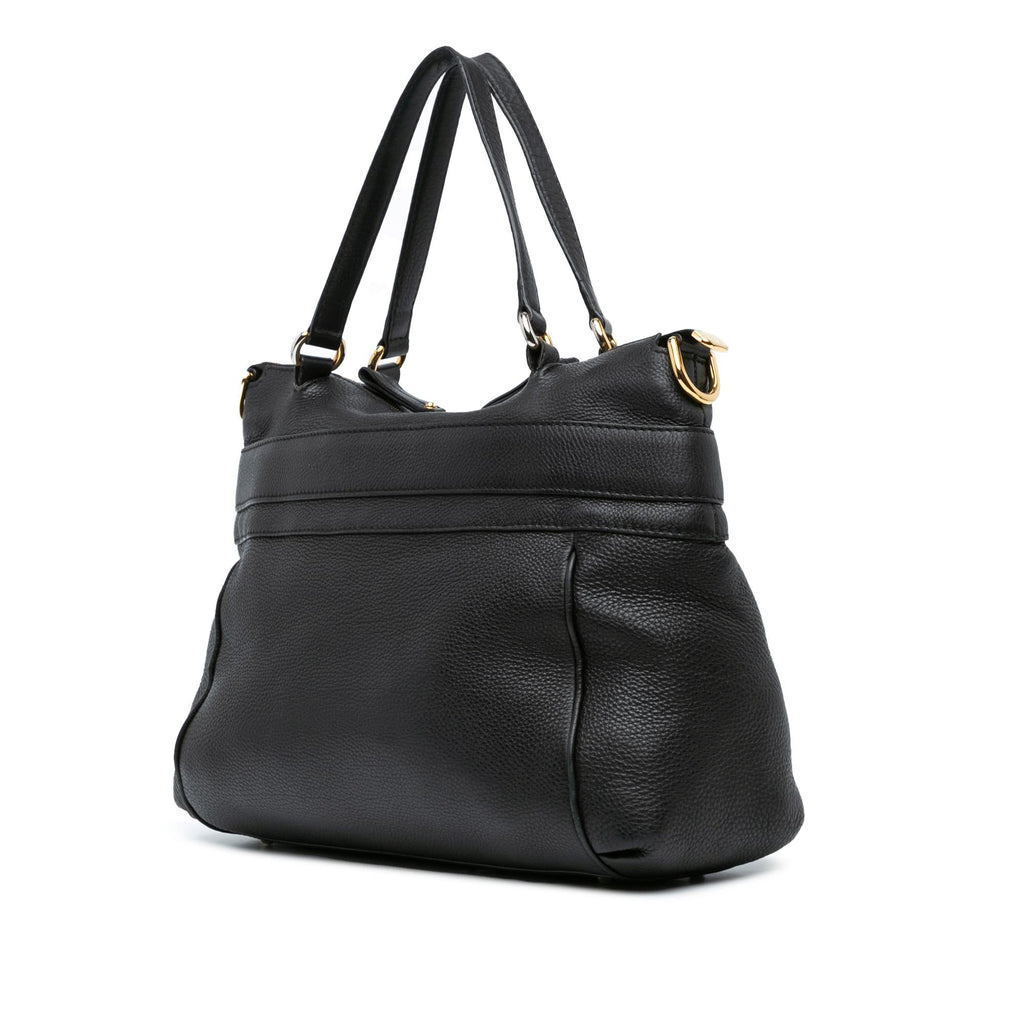 Gucci Medium Leather Ride Top Handle Bag (SHG-ijwBLn)