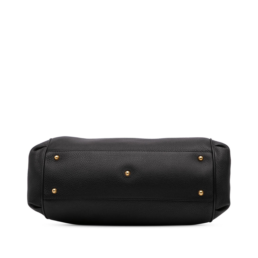 Gucci Medium Leather Ride Top Handle Bag