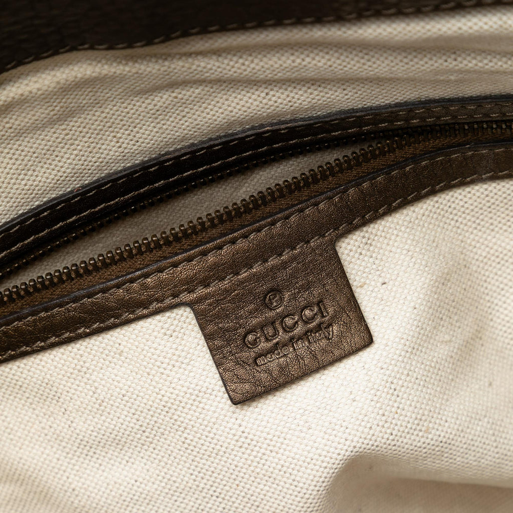 Gucci Medium Leather Ride Top Handle Bag