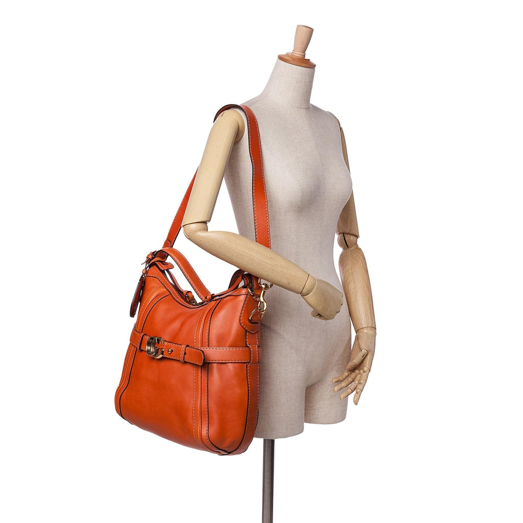 Gucci Medium Leather Running Satchel