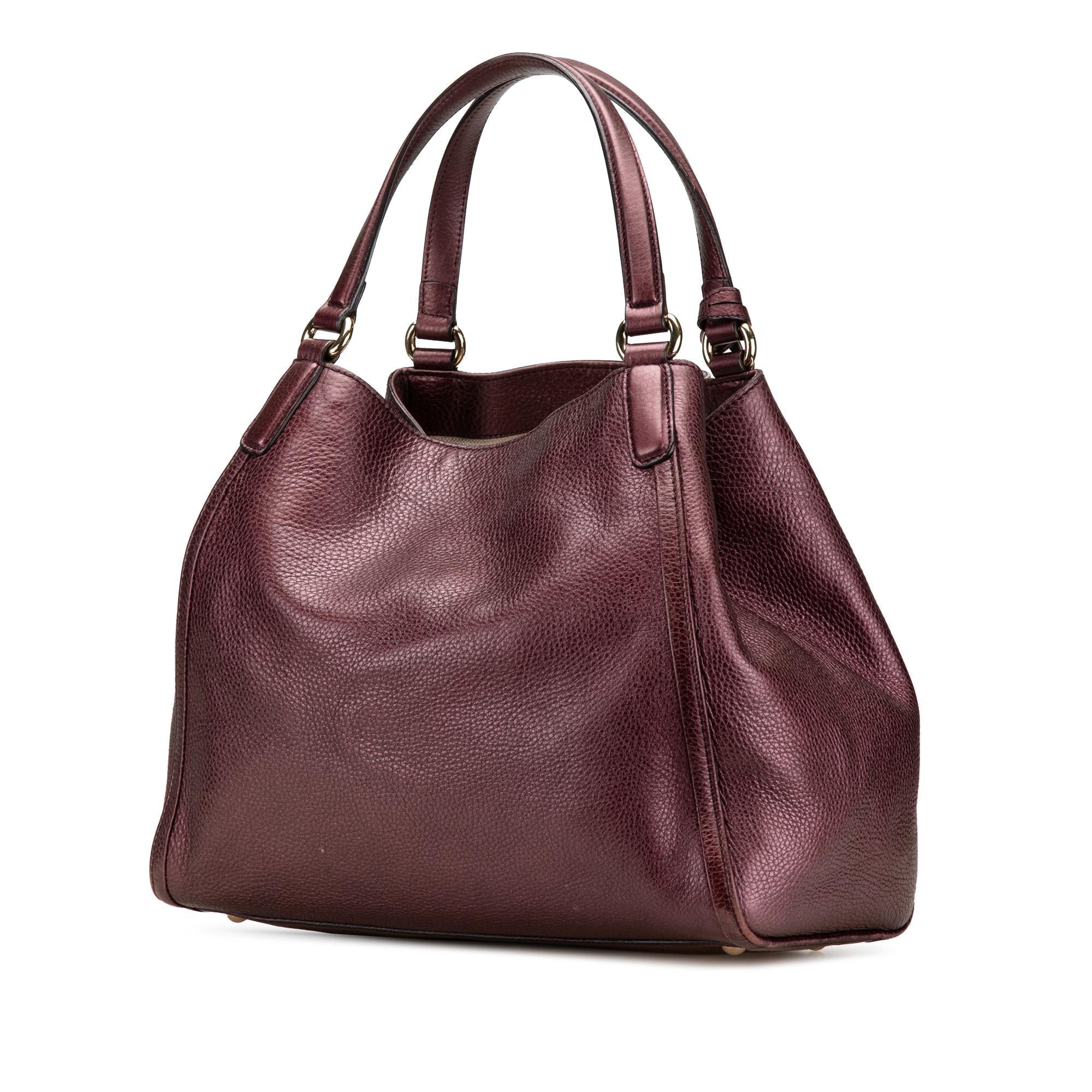 Gucci Medium Leather Soho Cellarius Tote