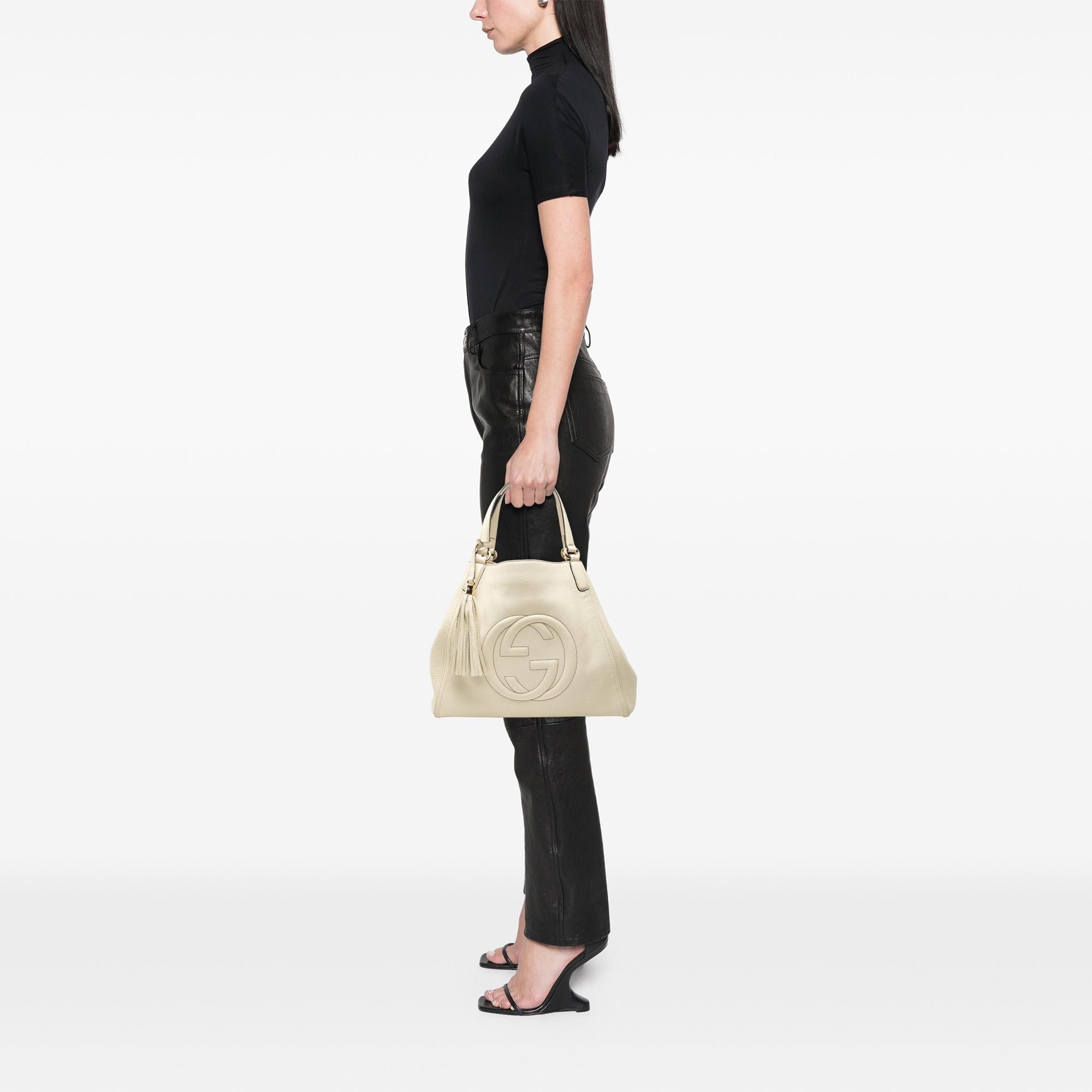 Gucci Medium Leather Soho Cellarius Tote