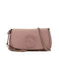 Gucci Medium Leather Soho Chain Flap Crossbody (SHG-GtzMZm)