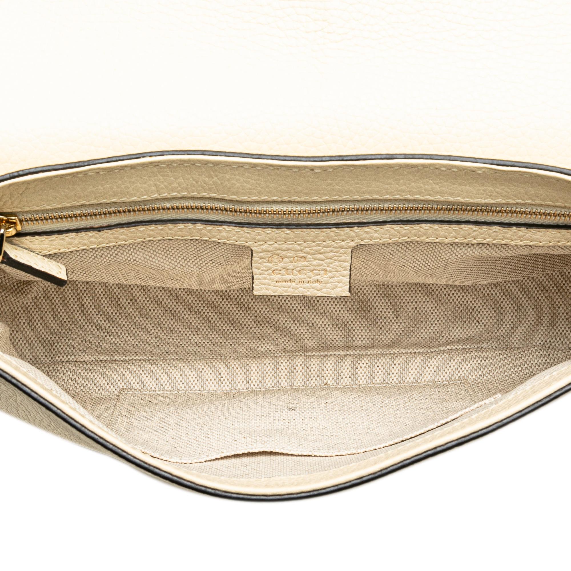 Gucci Medium Leather Soho Chain Flap Crossbody