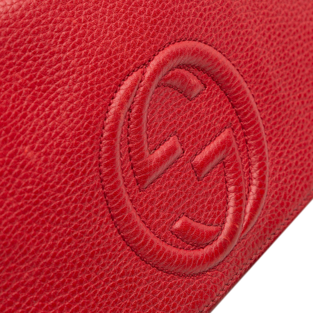 Gucci Medium Leather Soho Chain Flap Crossbody