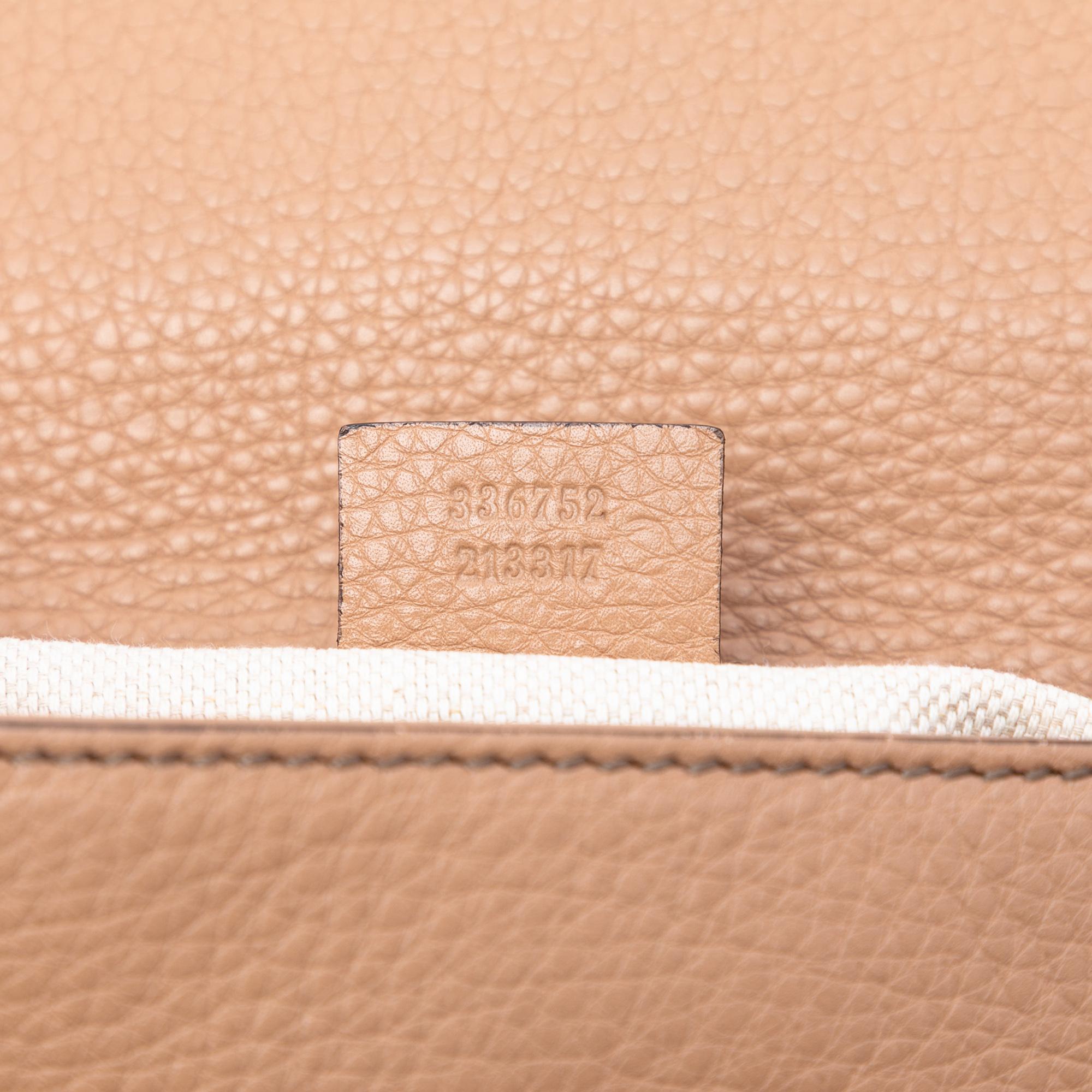 Gucci Medium Leather Soho Chain Flap Crossbody