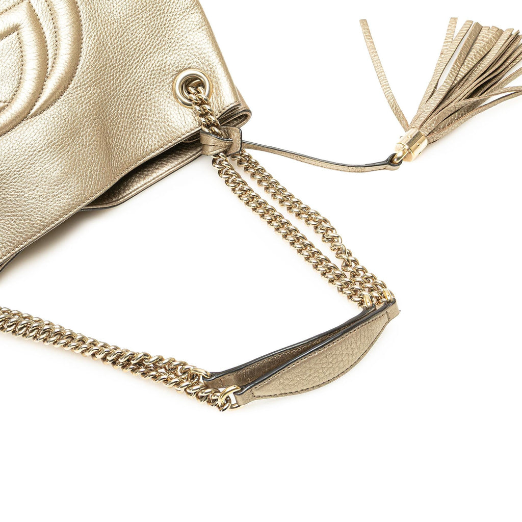 Gucci Medium Leather Soho Chain Tote