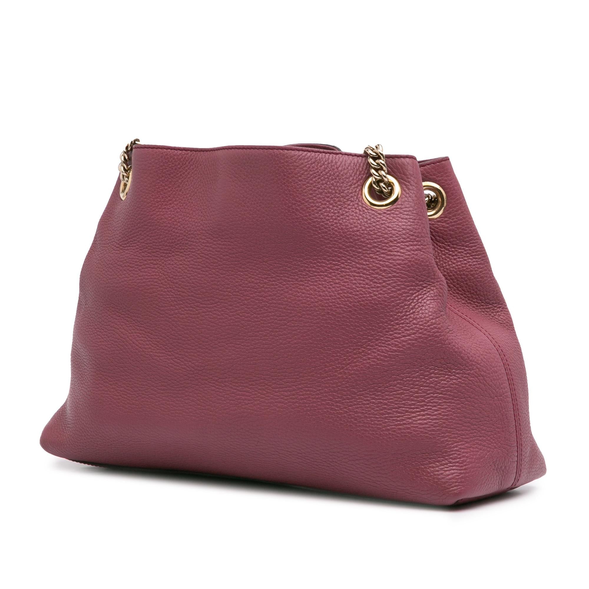Gucci Medium Leather Soho Chain Tote