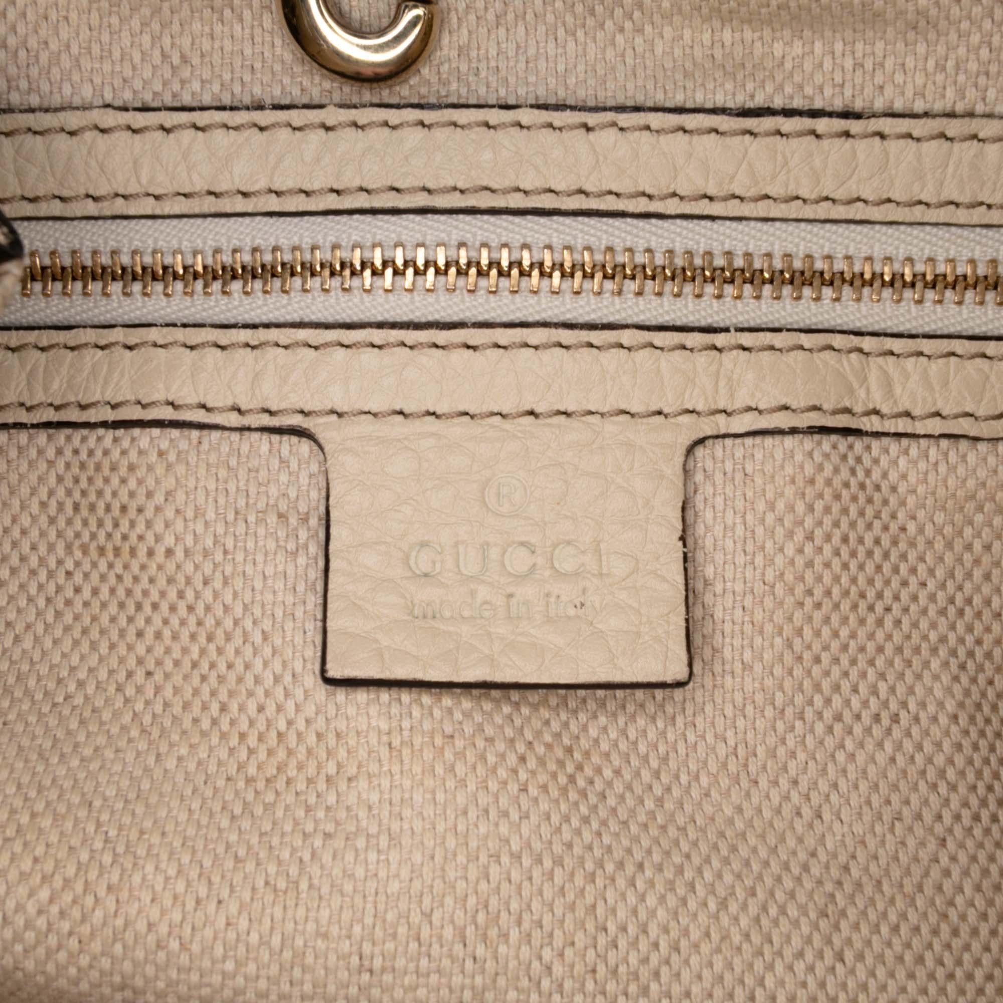 Gucci Medium Leather Soho Chain Tote